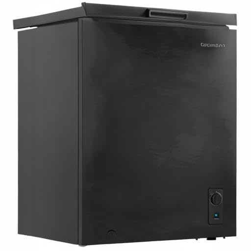 Cookology Chest Freezer - 418L Freestanding, Black