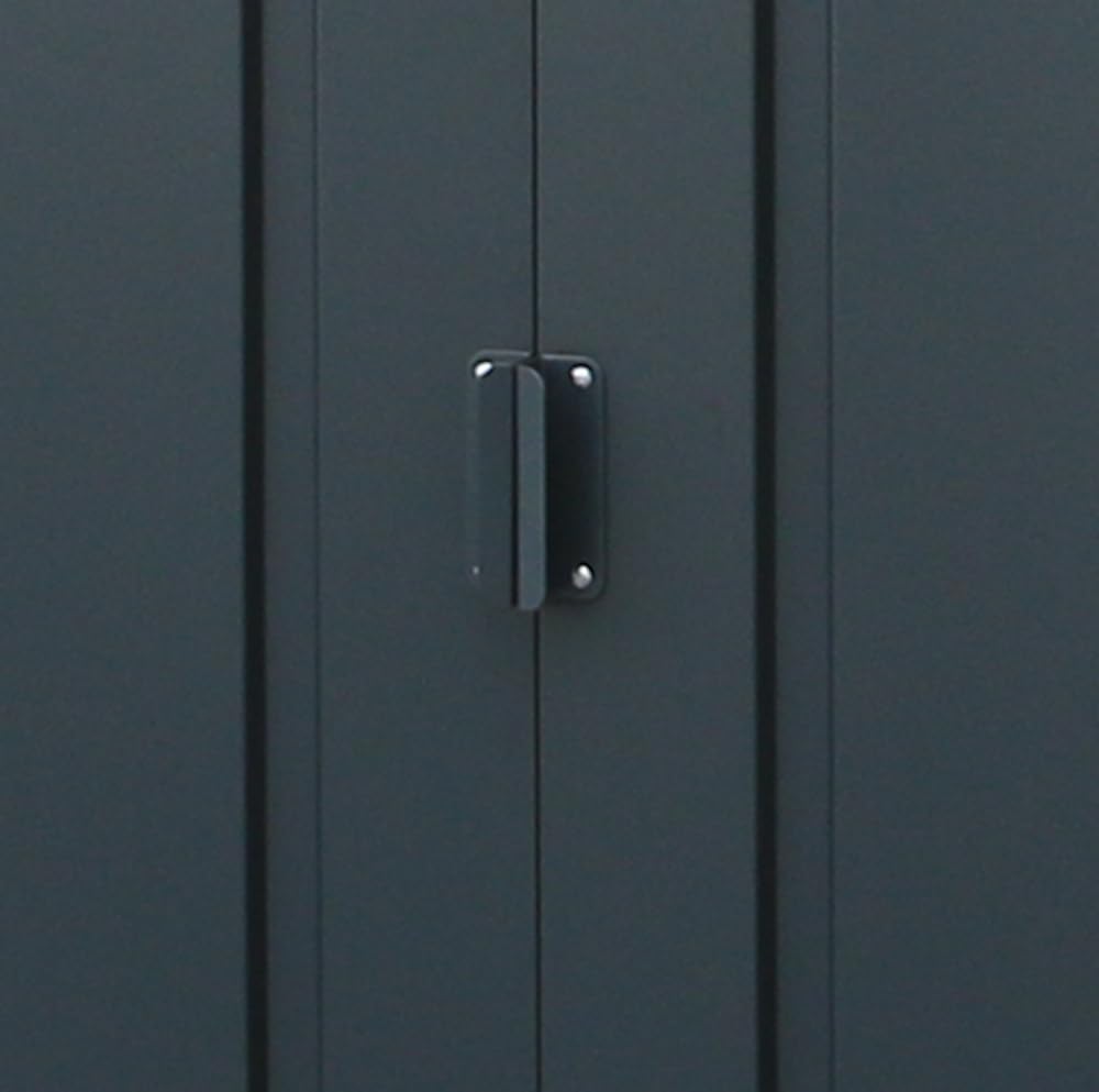 Duramax ECO Metal Garden Shed - 10 x 8 ft (7.80 m2), Galvanized Steel, Anthracite