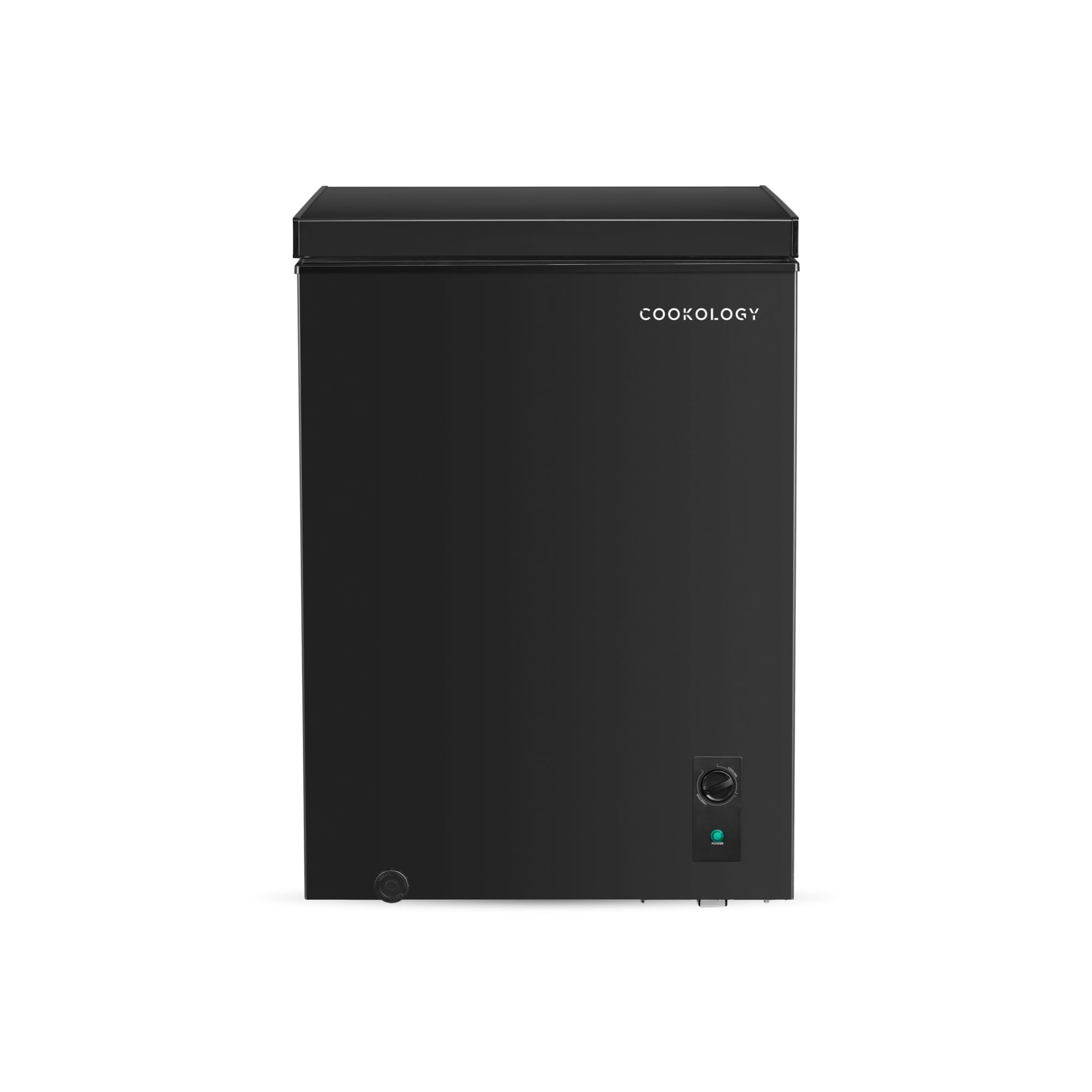 Cookology Chest Freezer - 418L Freestanding, Black