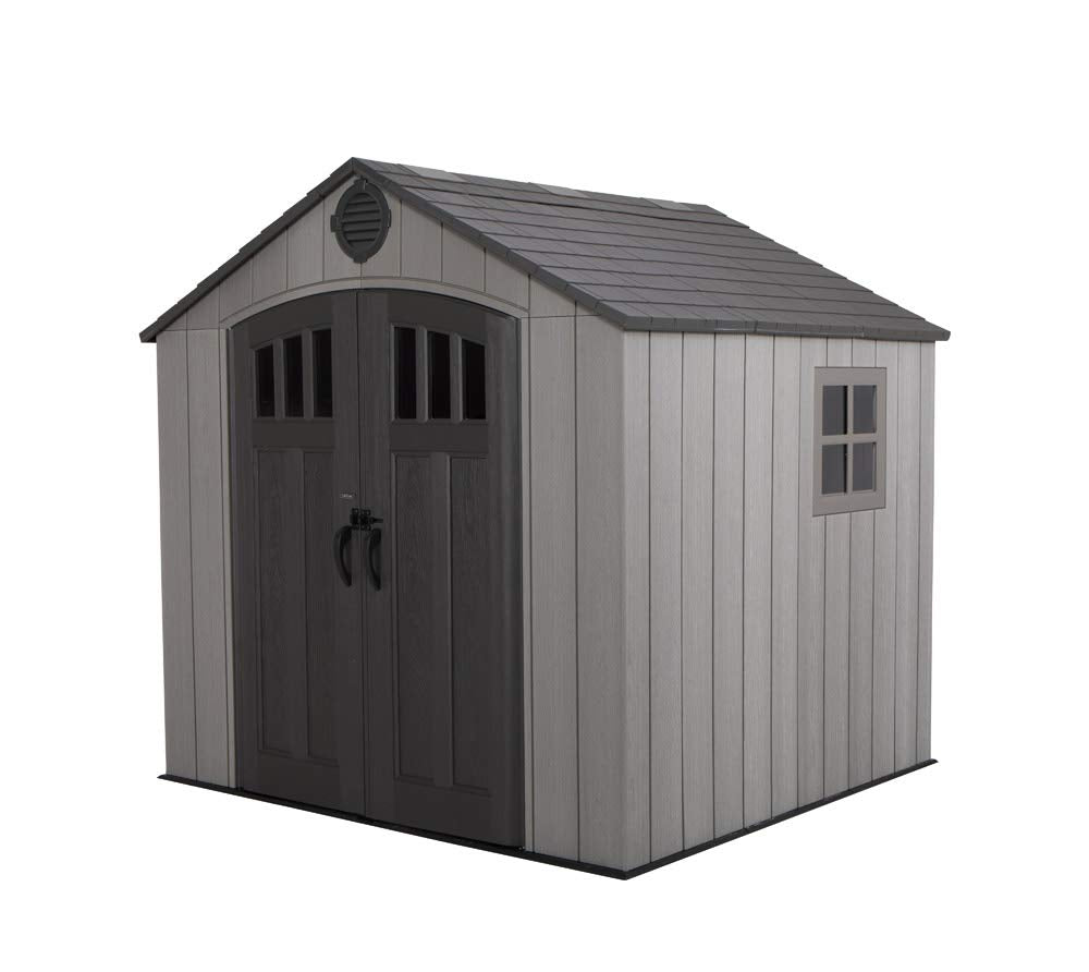 Lifetime 60310 Garden Storage Shed - 7 x 9.5 ft (213 x 289cm), HDPE, Tan