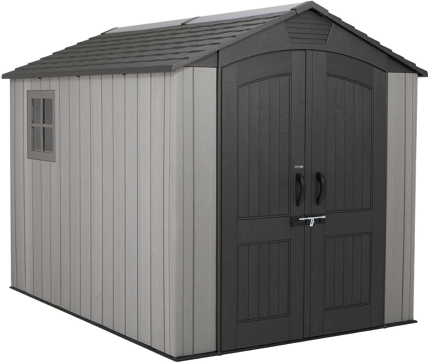 Lifetime 60310 Garden Storage Shed - 7 x 9.5 ft (213 x 289cm), HDPE, Tan