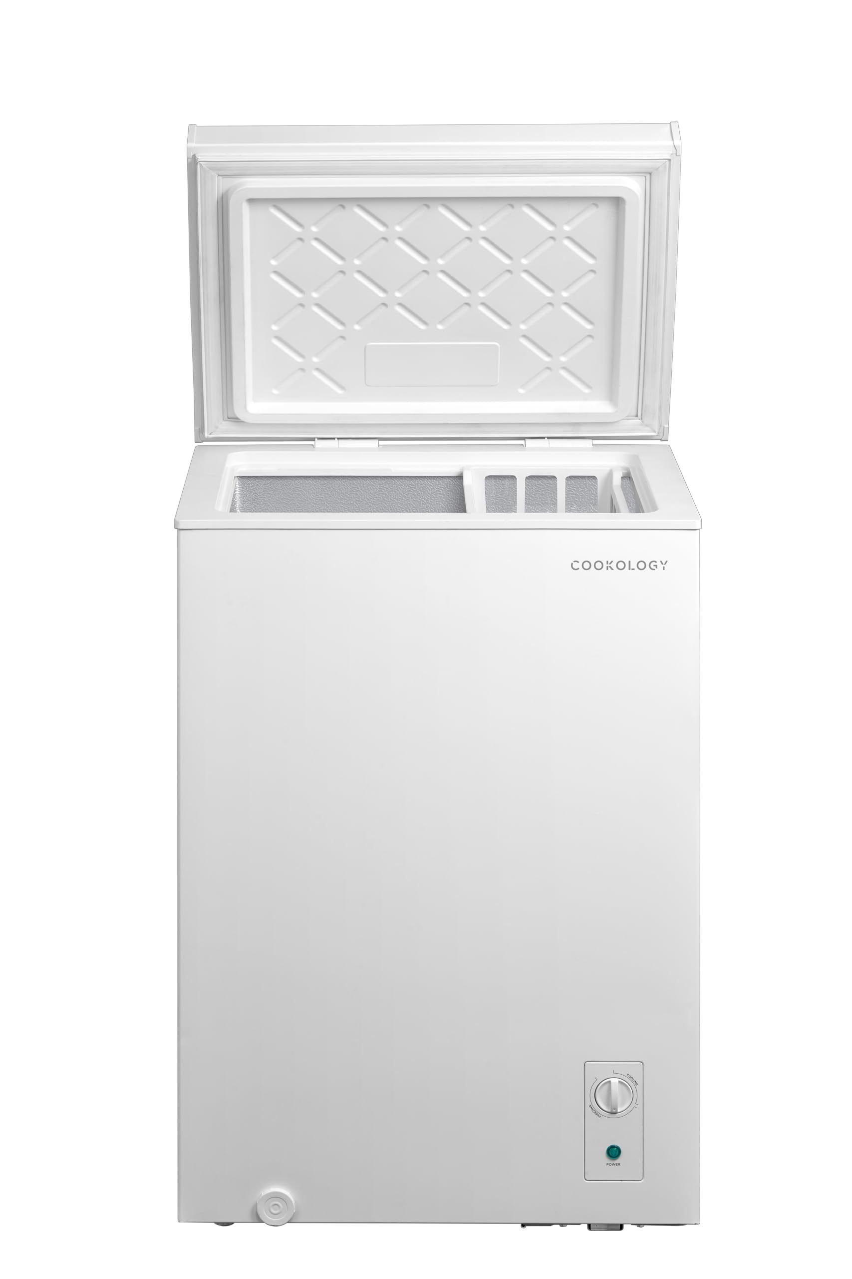Cookology Chest Freezer - 418L Freestanding, Black