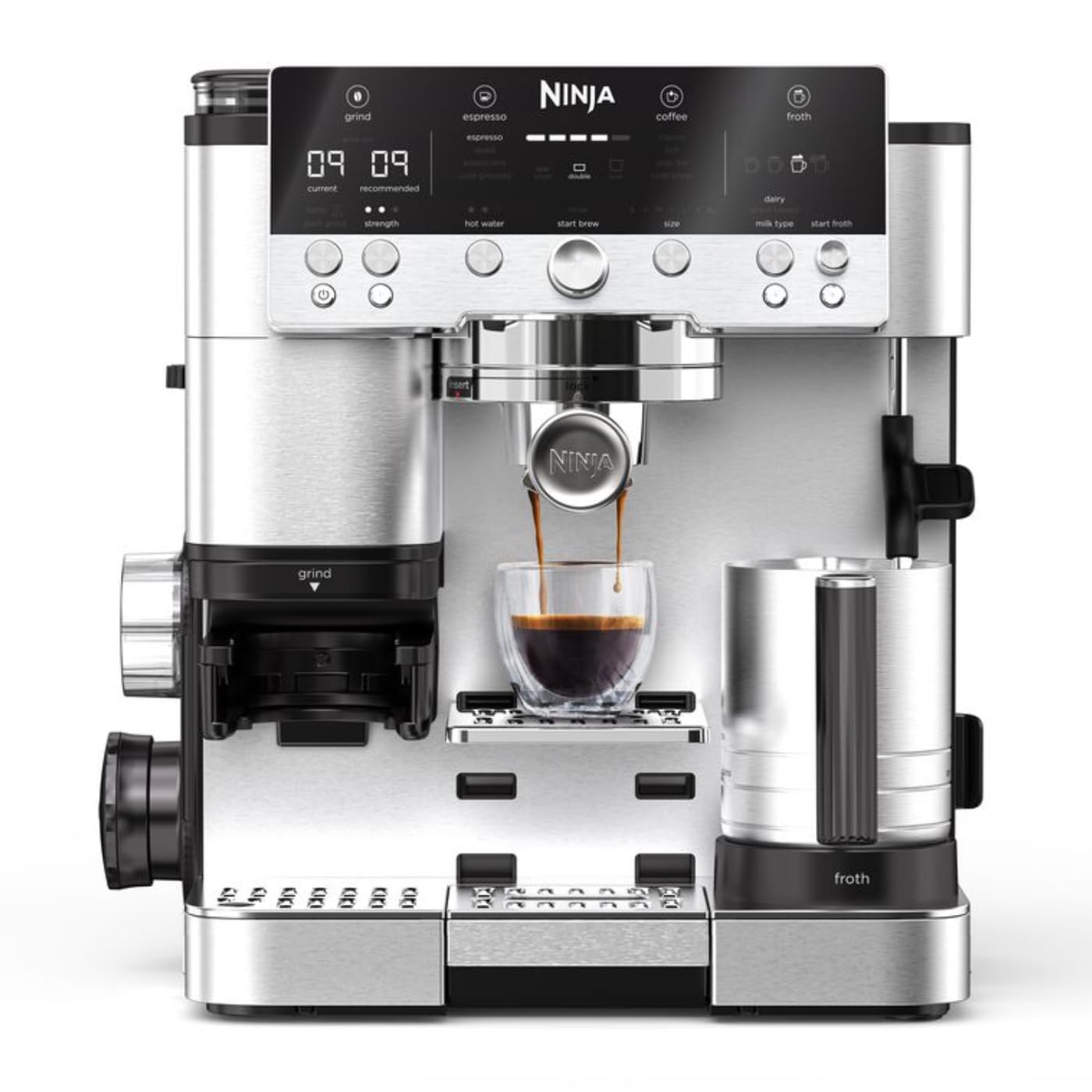 Ninja Luxe Premier Coffee Machine - 3-in-1 Espresso/Cold Brew/Filter, Black