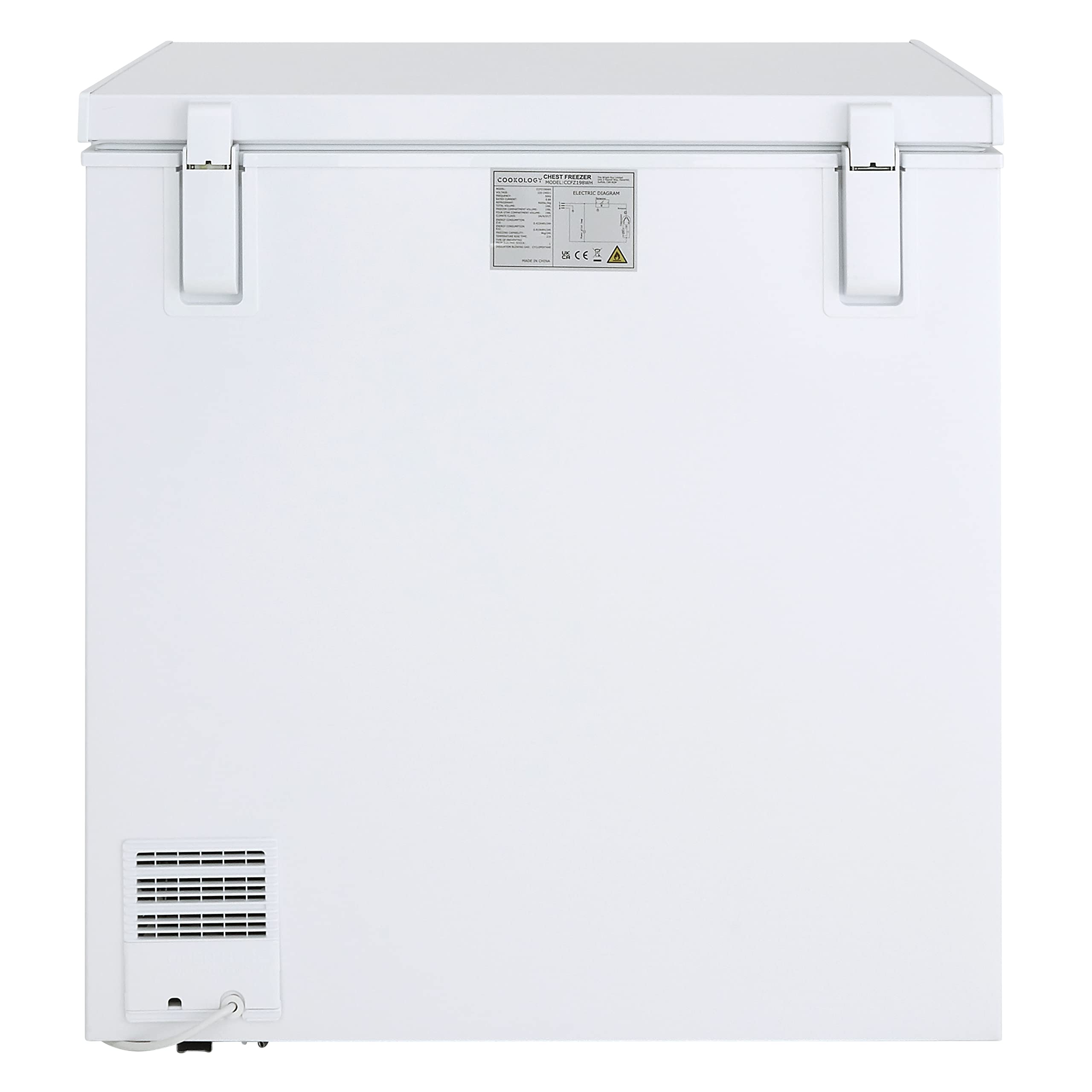 Cookology Chest Freezer - 418L Freestanding, Black