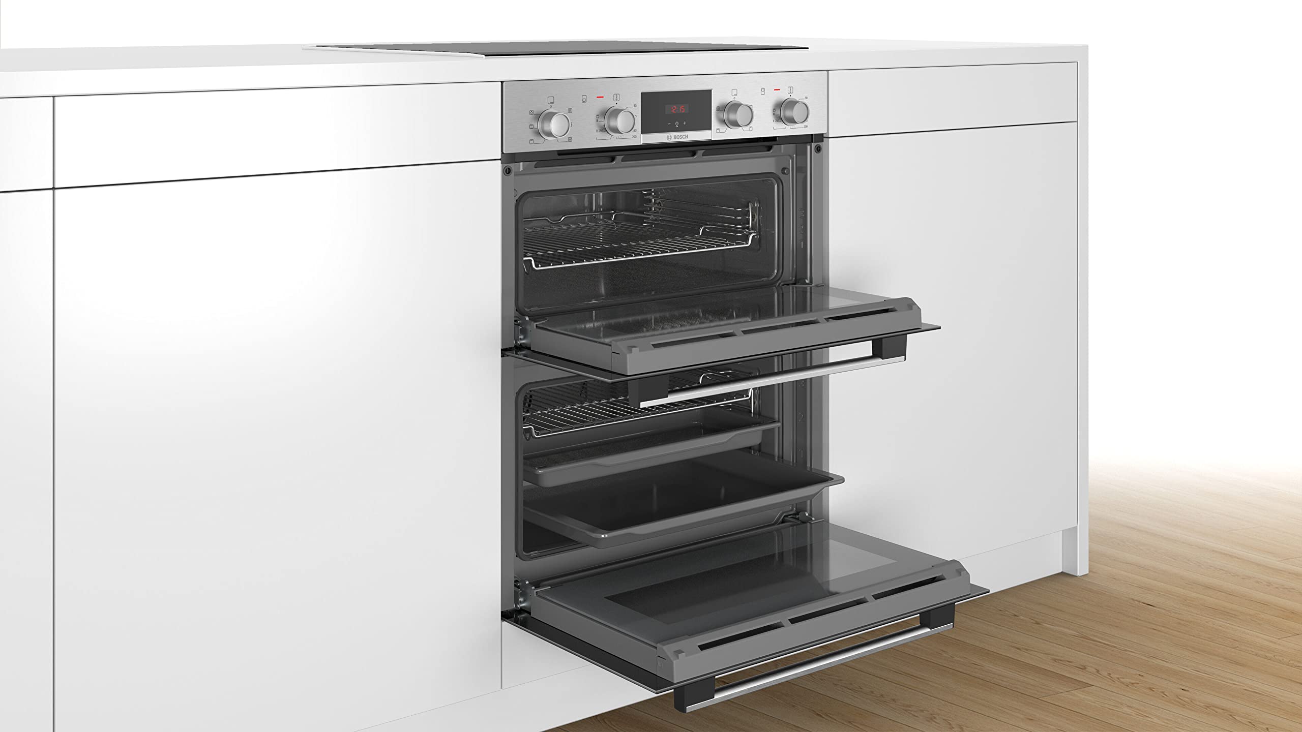 Bosch Series 2 HHF113BR0B Built-in Single Oven, A Rated, Stainless Steel