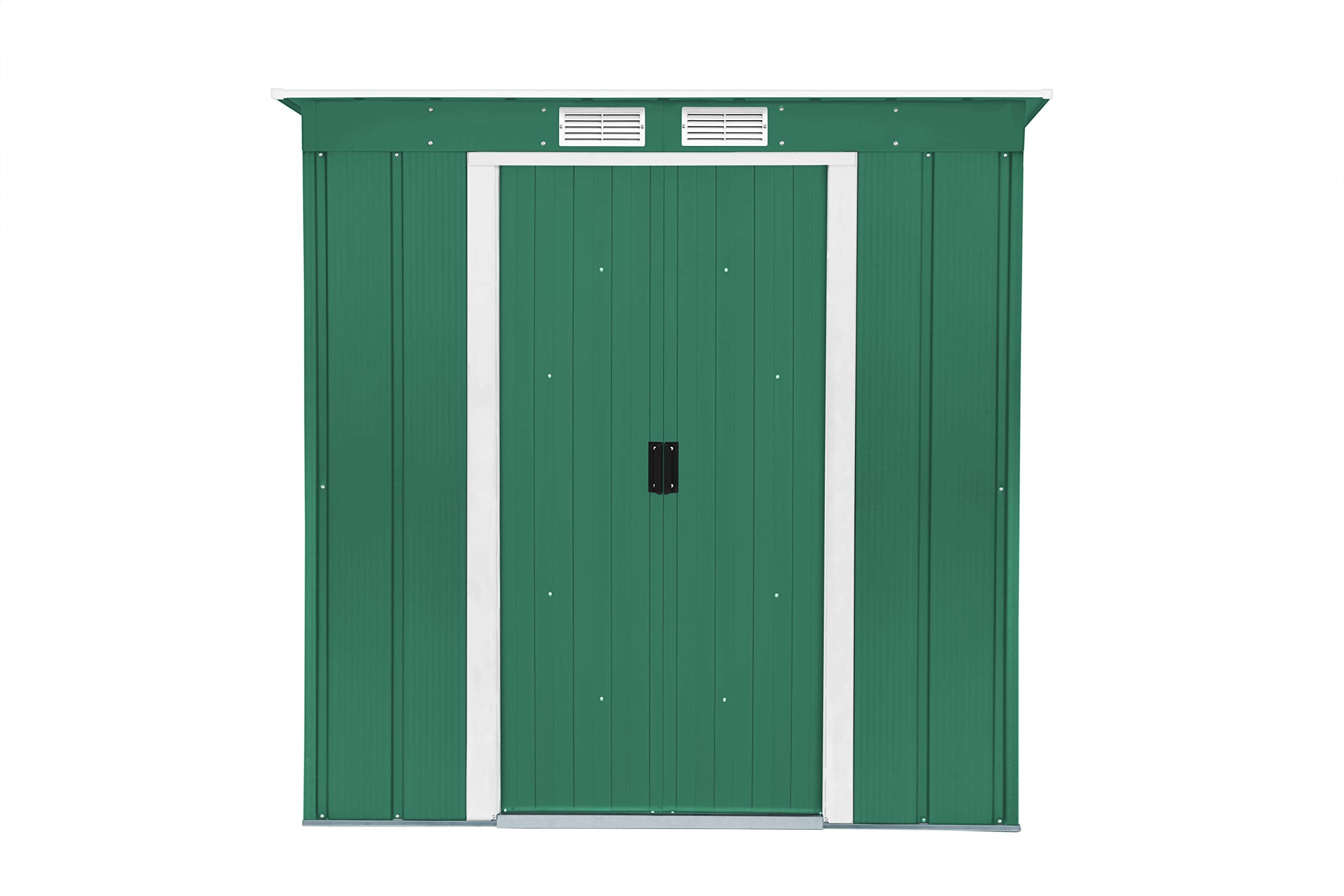 Duramax ECO Metal Garden Shed - 10 x 8 ft (7.80 m2), Galvanized Steel, Anthracite