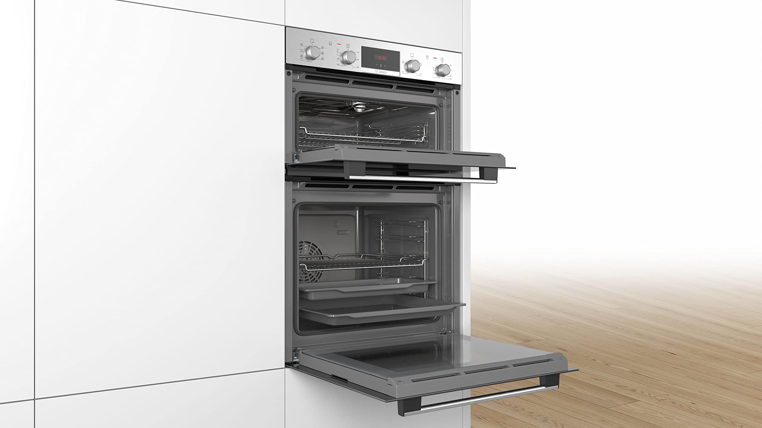 Bosch Series 2 HHF113BR0B Built-in Single Oven, A Rated, Stainless Steel