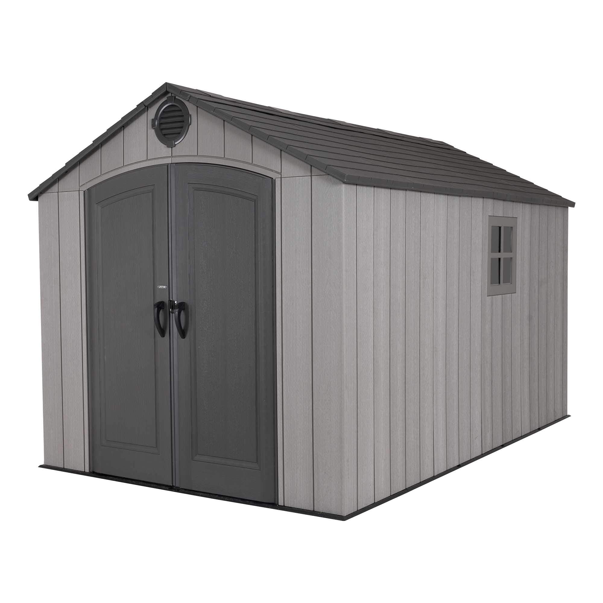 Lifetime 60310 Garden Storage Shed - 7 x 9.5 ft (213 x 289cm), HDPE, Tan