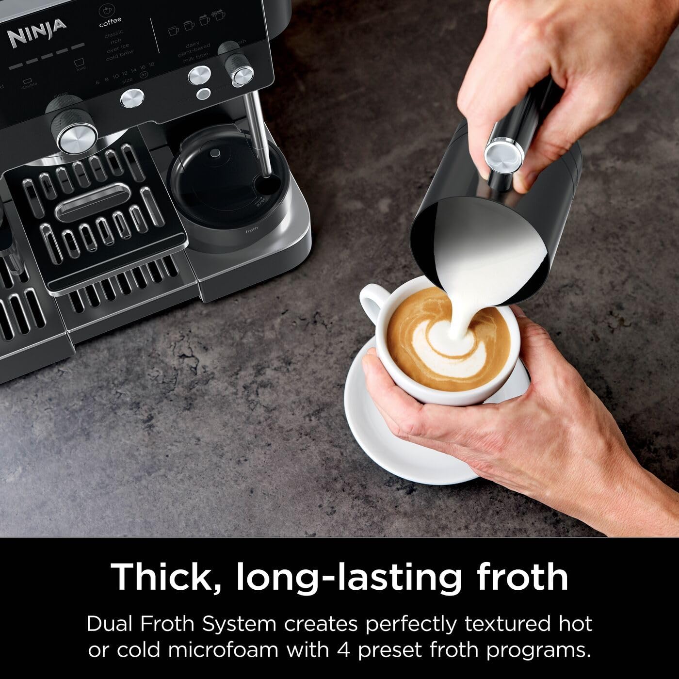 Ninja Luxe Premier Coffee Machine - 3-in-1 Espresso/Cold Brew/Filter, Black