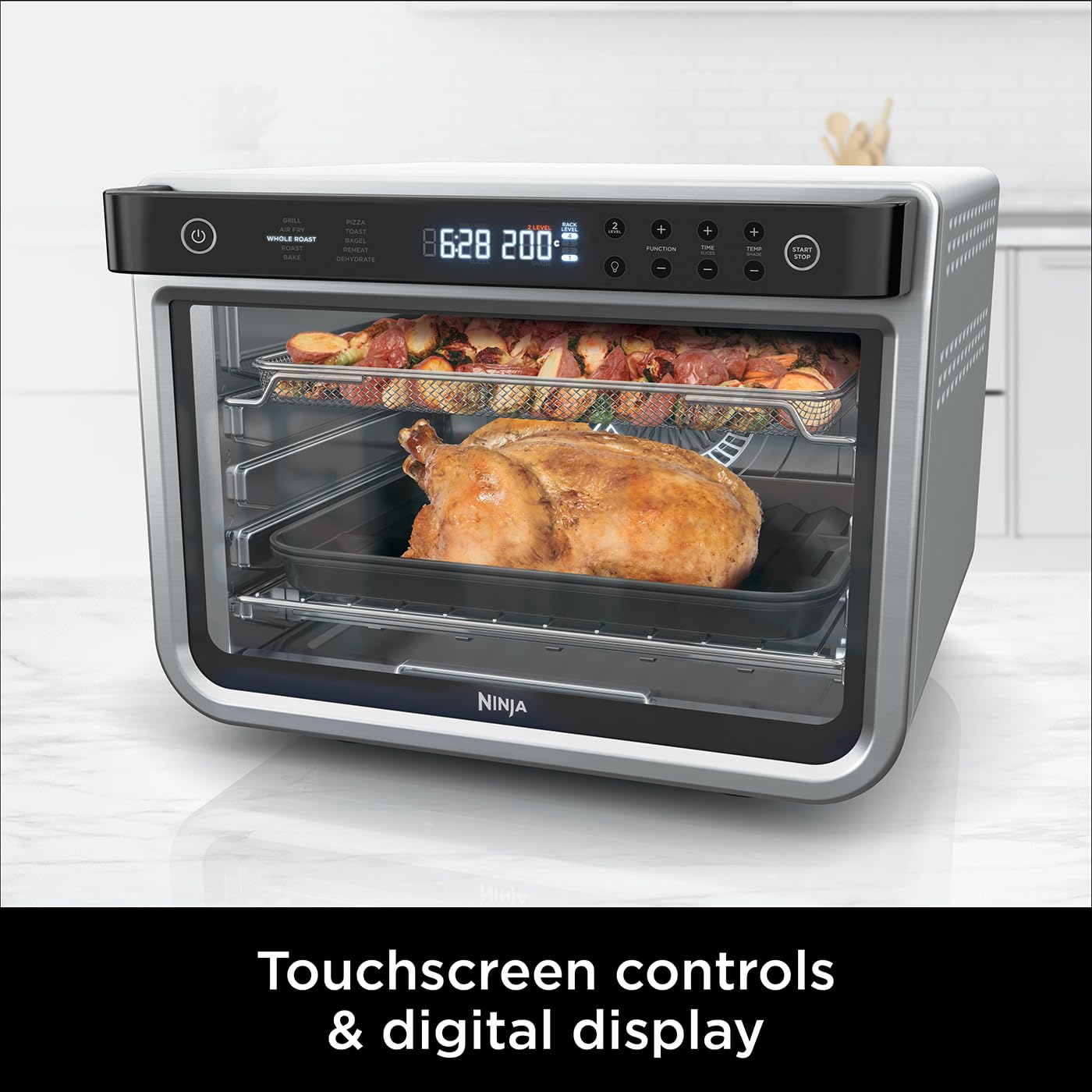 Ninja Foodi Countertop Oven - 10-in-1 Multifunction, Silver/Black