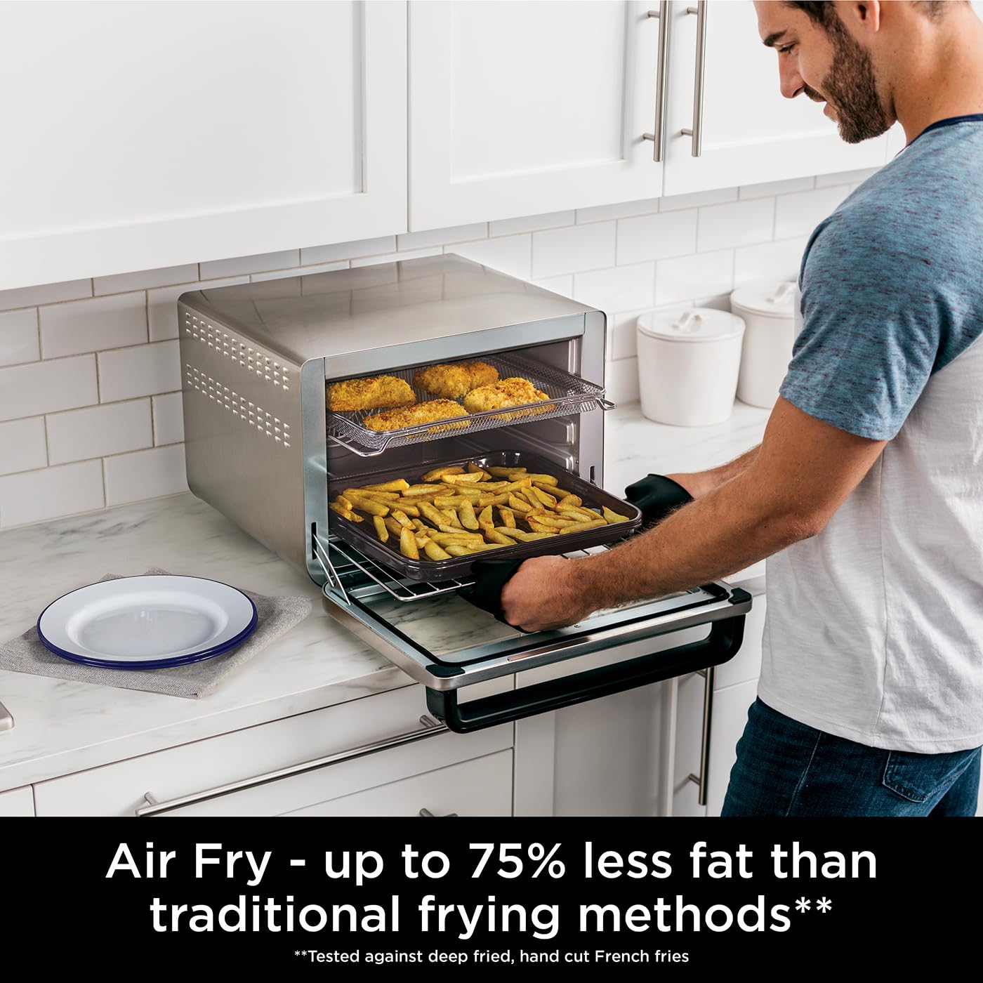 Ninja Foodi Countertop Oven - 10-in-1 Multifunction, Silver/Black