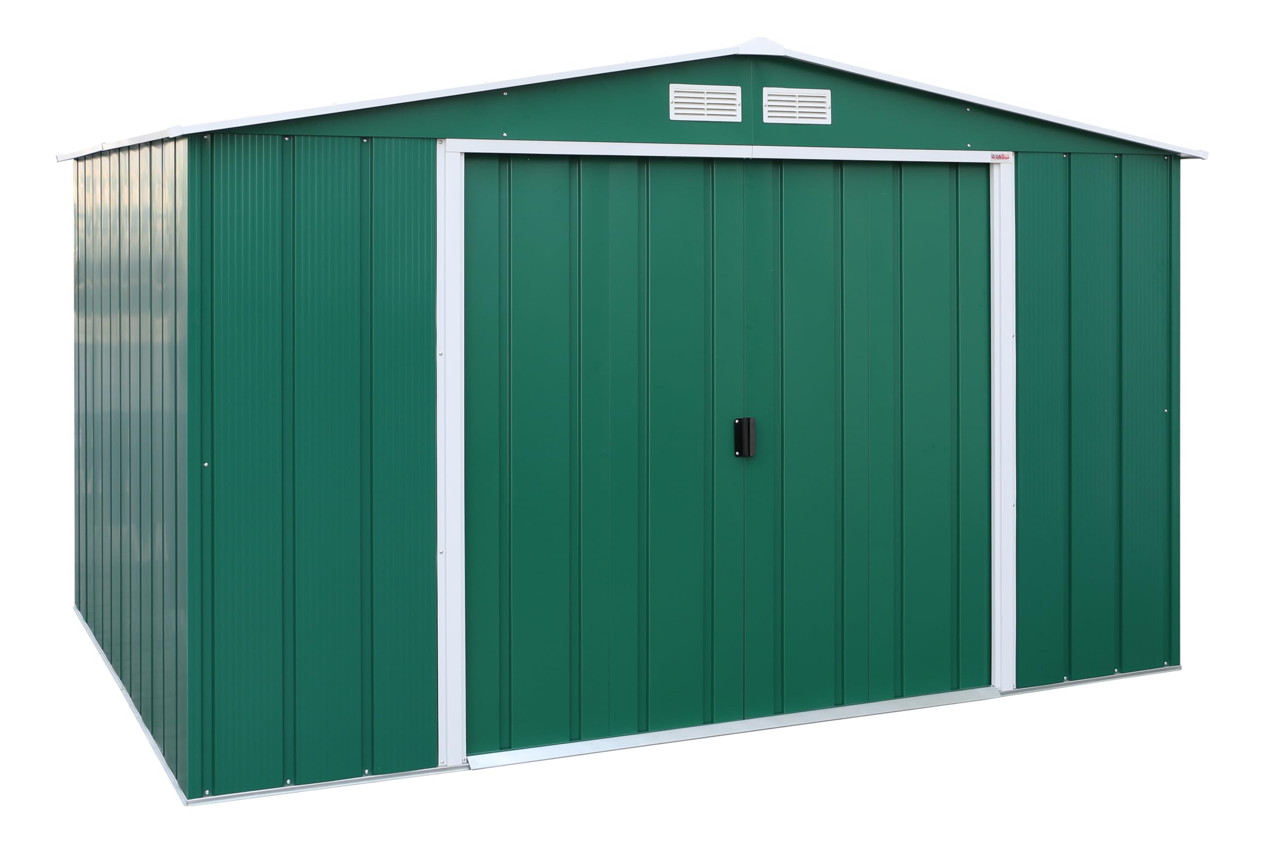 Duramax ECO Metal Garden Shed - 10 x 8 ft (7.80 m2), Galvanized Steel, Anthracite