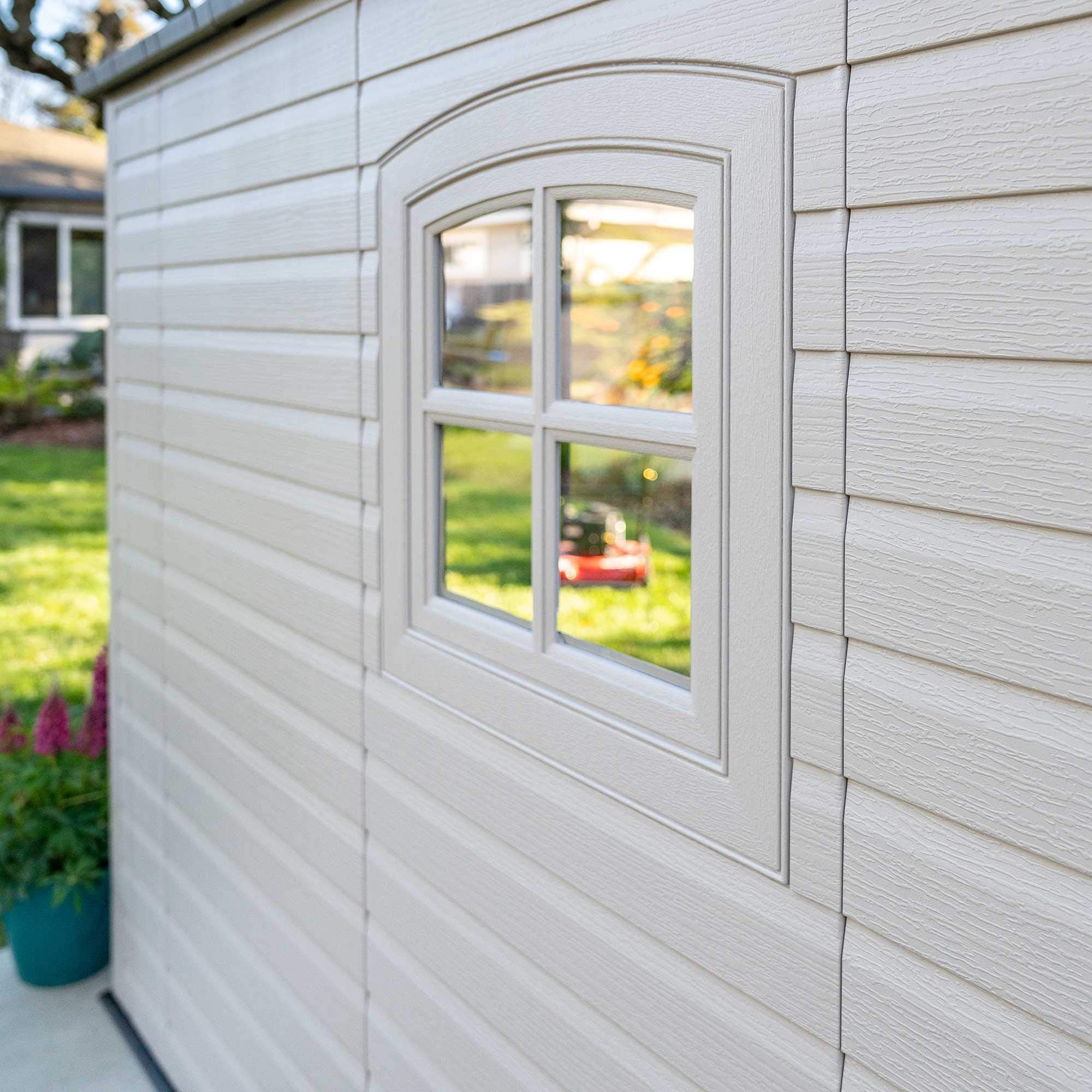Lifetime 60310 Garden Storage Shed - 7 x 9.5 ft (213 x 289cm), HDPE, Tan