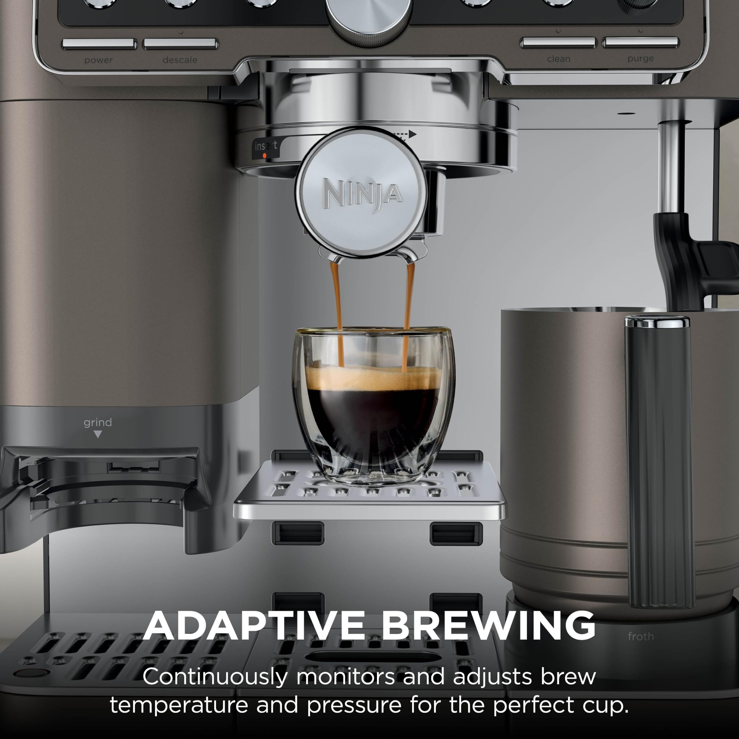 Ninja Luxe Premier Coffee Machine - 3-in-1 Espresso/Cold Brew/Filter, Black