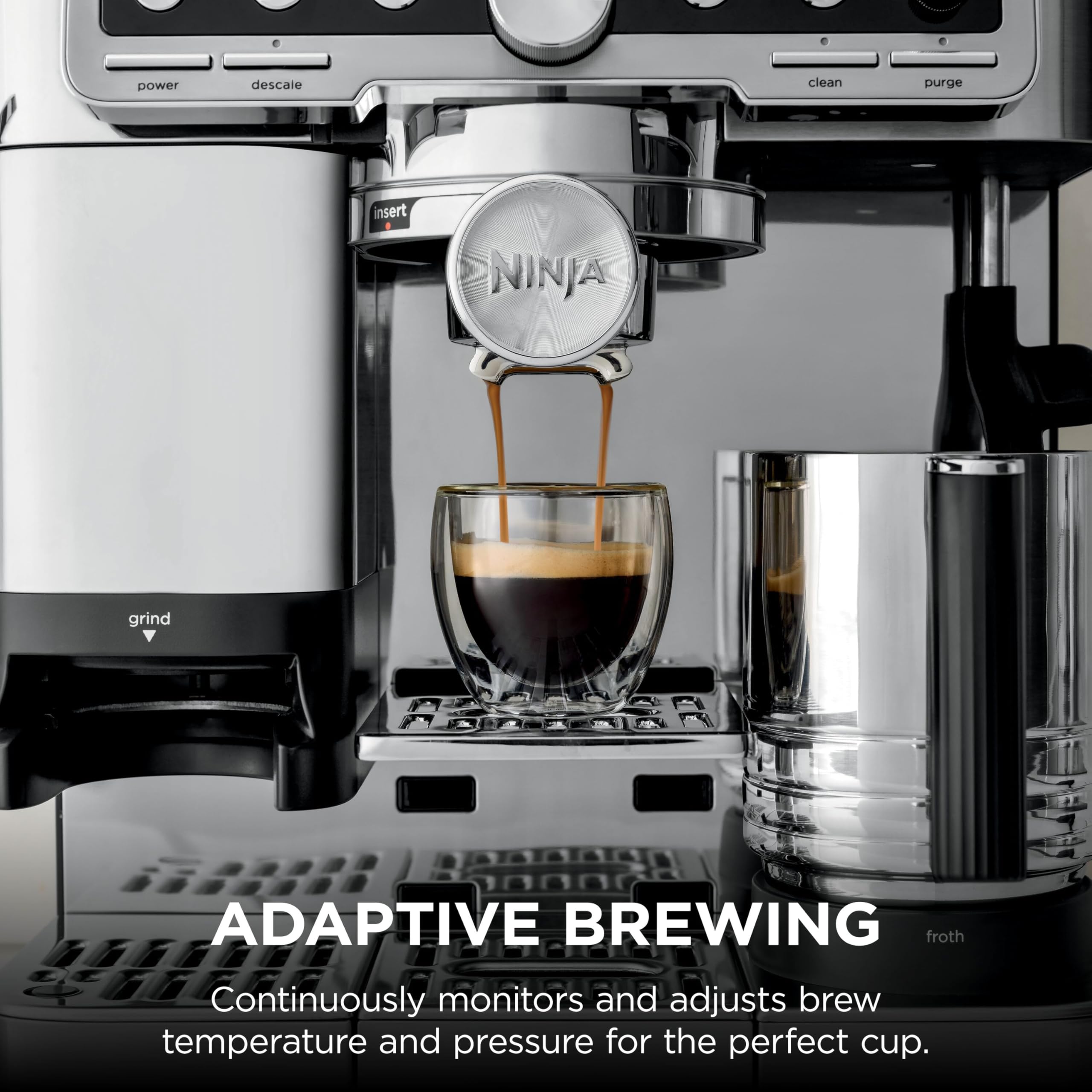 Ninja Luxe Premier Coffee Machine - 3-in-1 Espresso/Cold Brew/Filter, Black