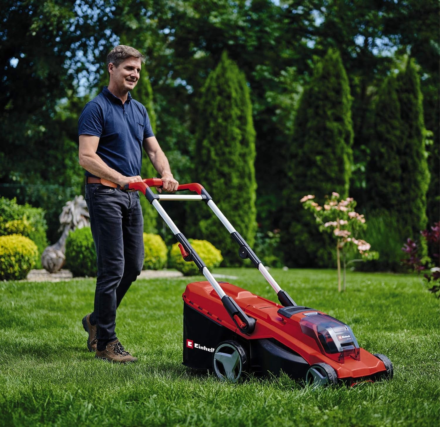 Einhell Cordless Lawnmower - 43cm, 36V, Dual Battery & Charger