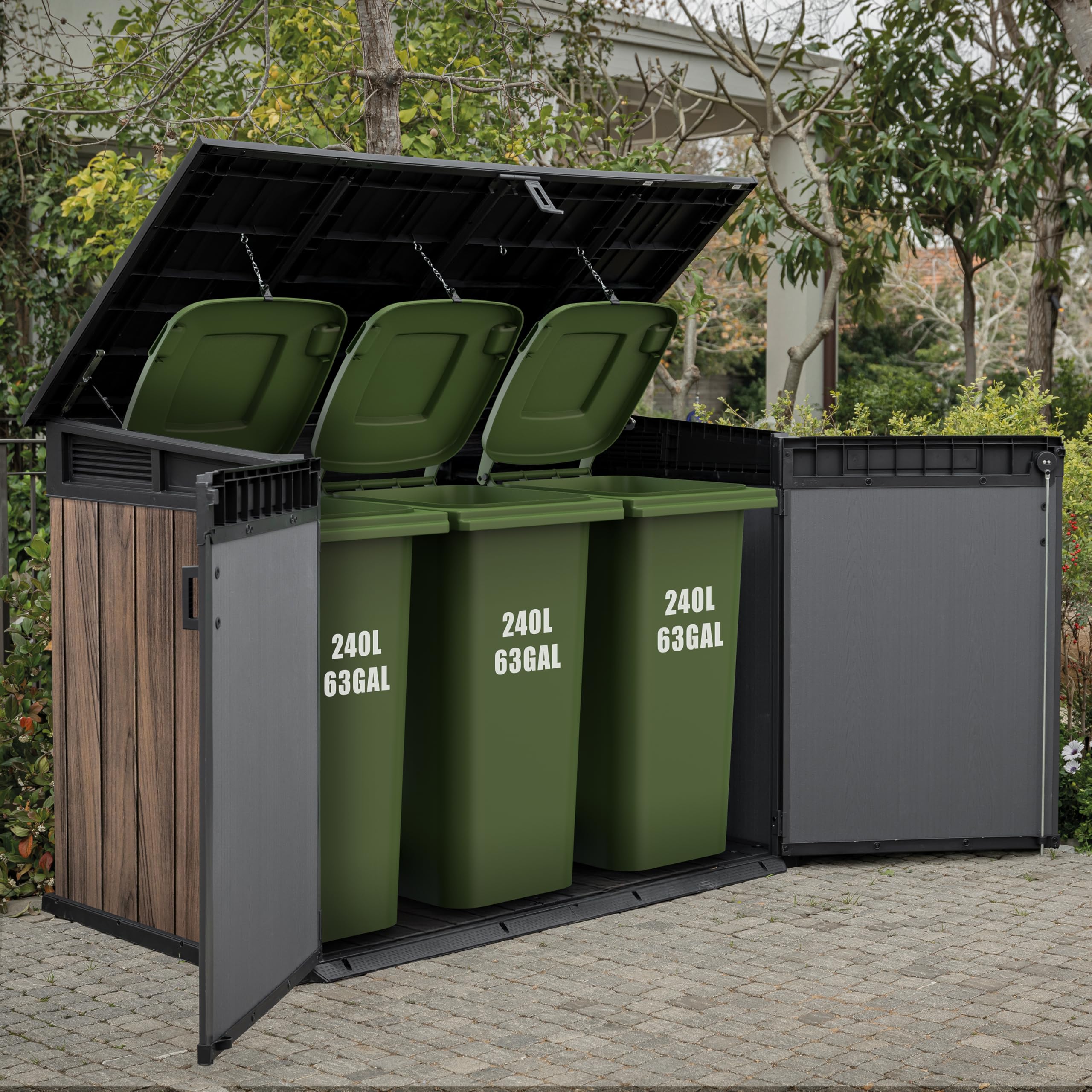 Keter Signature Horizontal Storage Shed - 2020L, Rosewood