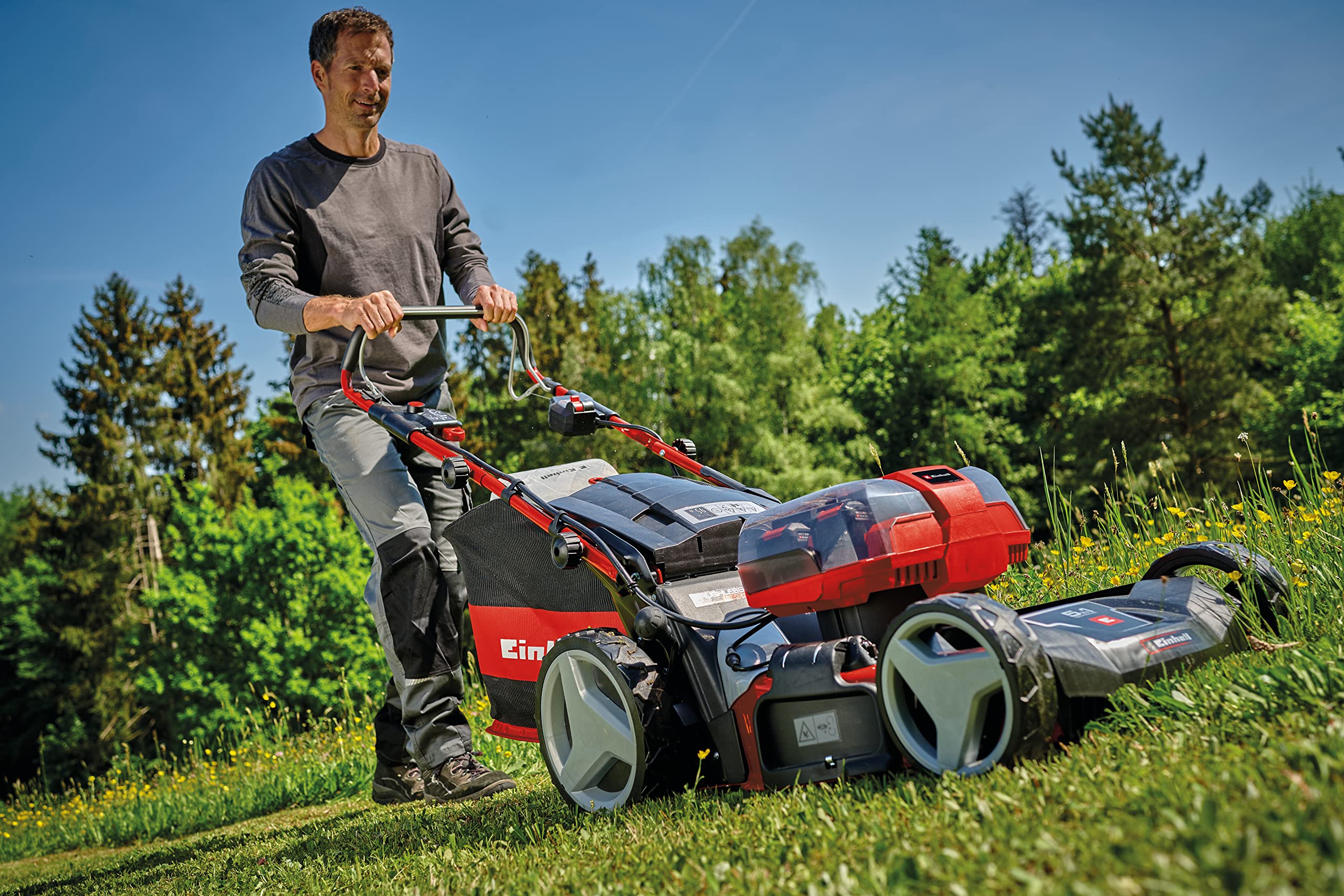 Einhell Cordless Lawnmower - 43cm, 36V, Dual Battery & Charger