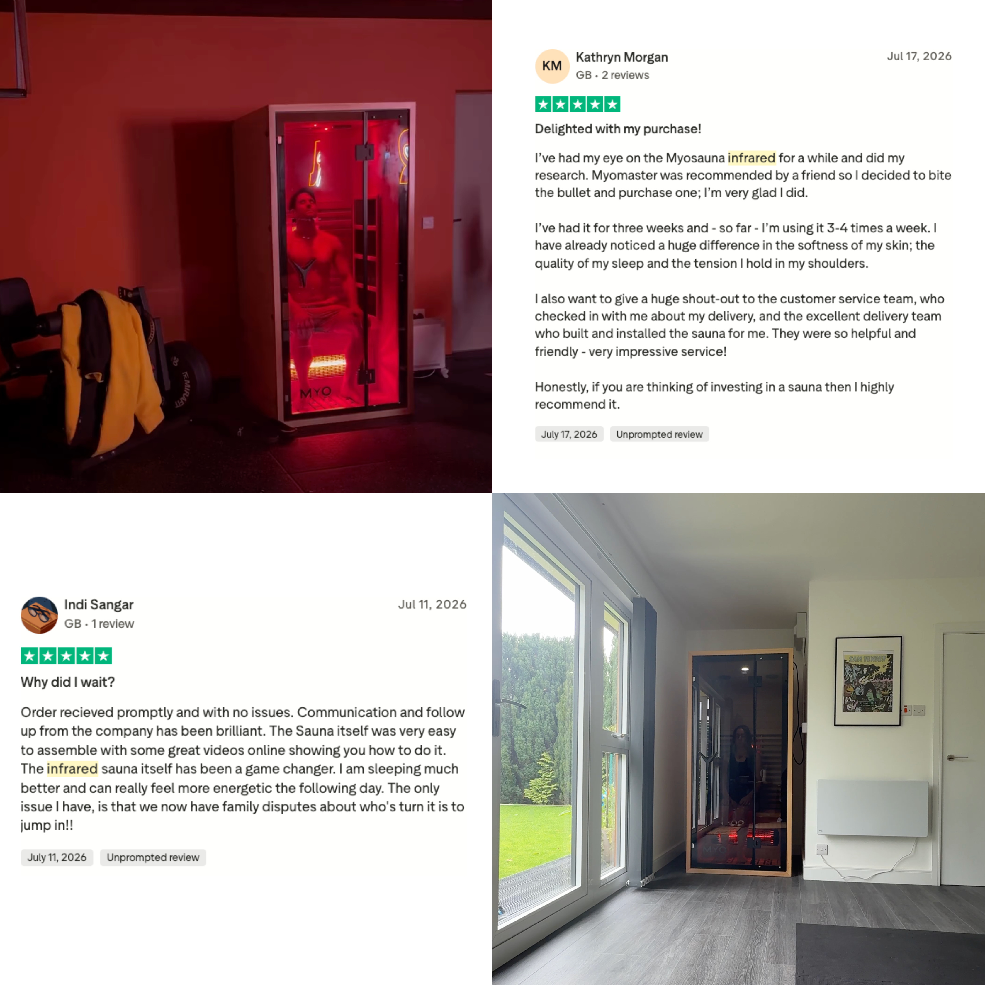 MyoSauna Infrared Sauna - WiFi Enabled