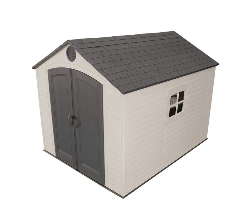 Lifetime 60310 Garden Storage Shed - 7 x 9.5 ft (213 x 289cm), HDPE, Tan