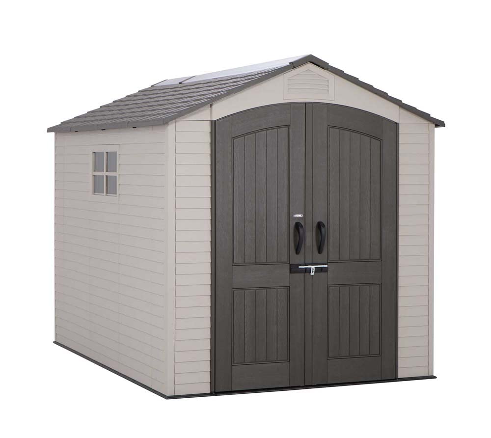 Lifetime 60310 Garden Storage Shed - 7 x 9.5 ft (213 x 289cm), HDPE, Tan