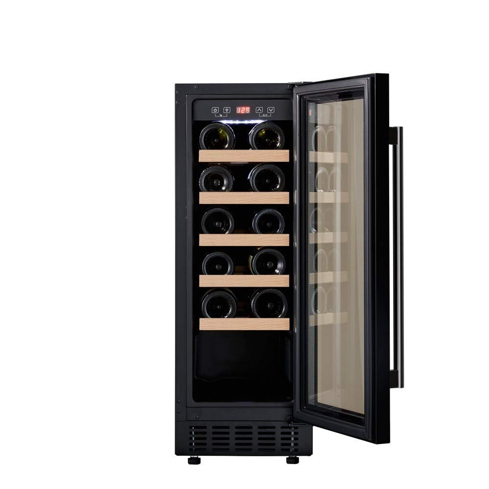 Cookology Wine Cabinet - 60L Under-Counter, 20-Bottle, Black