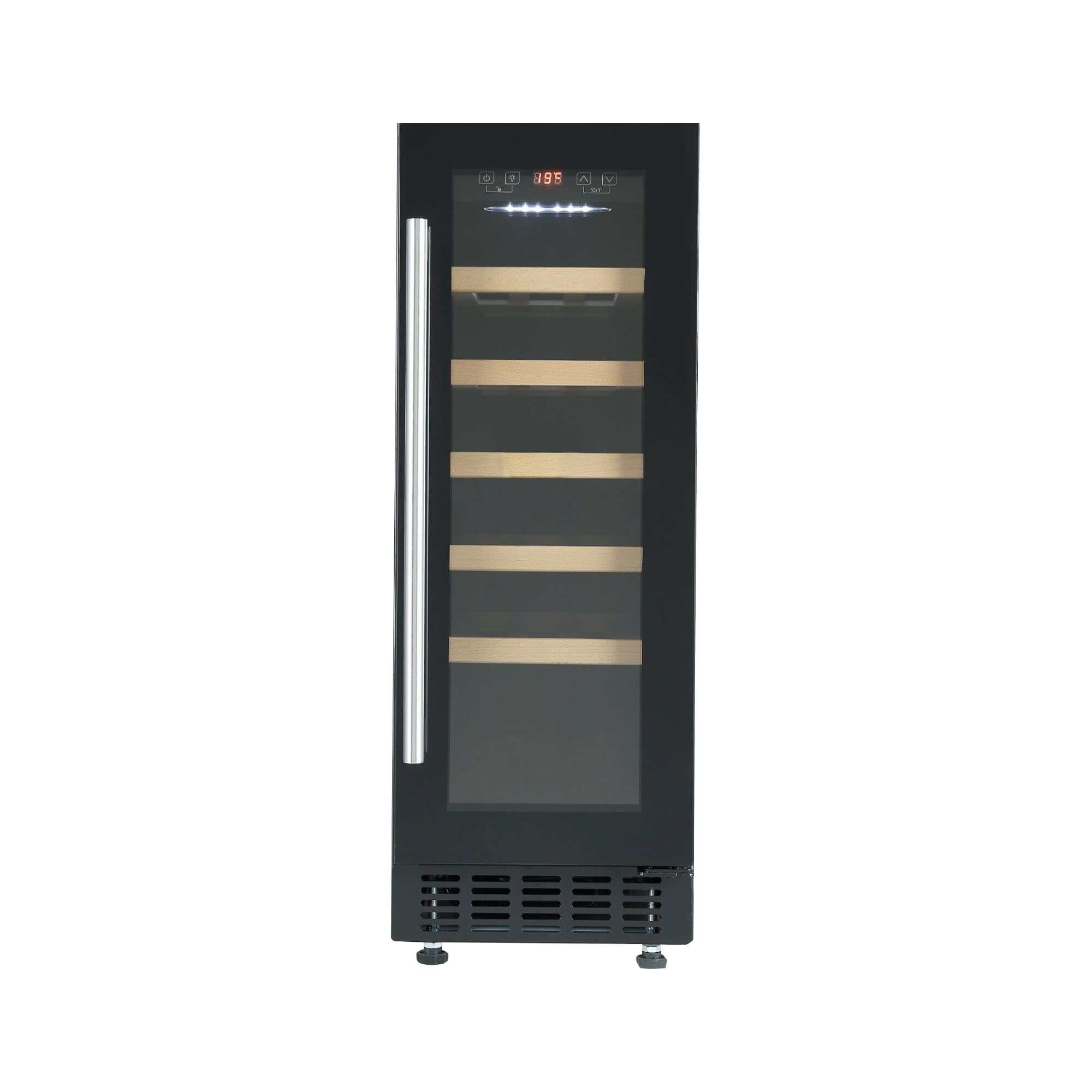 Cookology Wine Cabinet - 60L Under-Counter, 20-Bottle, Black