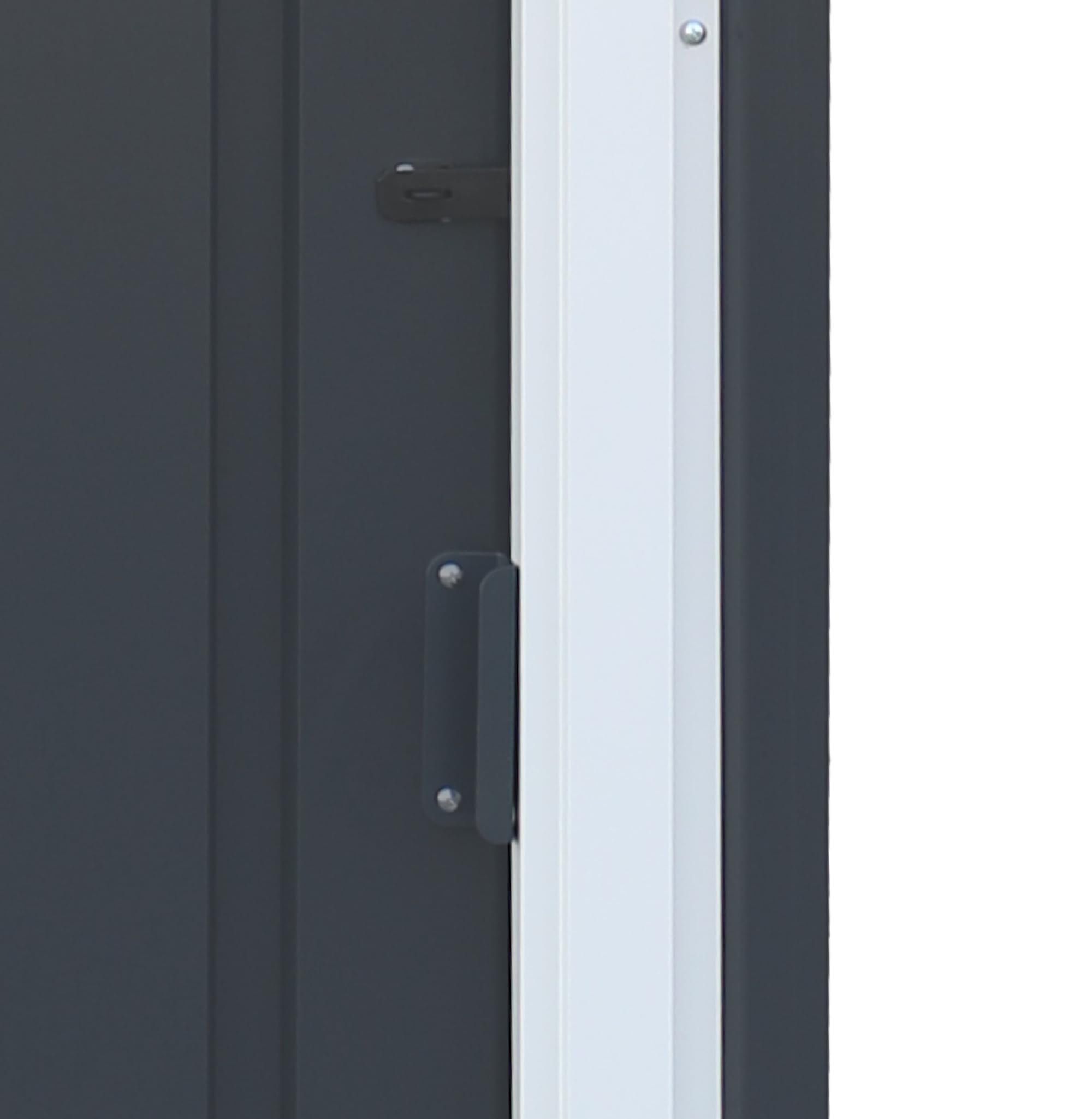 Duramax ECO Metal Garden Shed - 10 x 8 ft (7.80 m2), Galvanized Steel, Anthracite