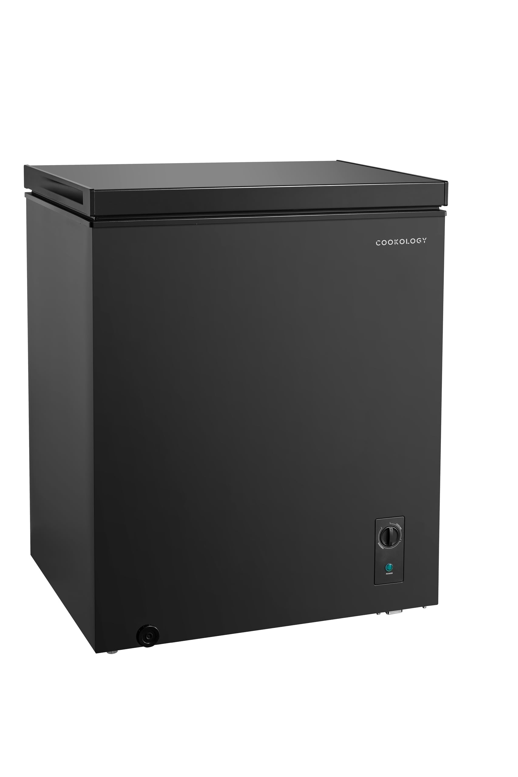 Cookology Chest Freezer - 418L Freestanding, Black