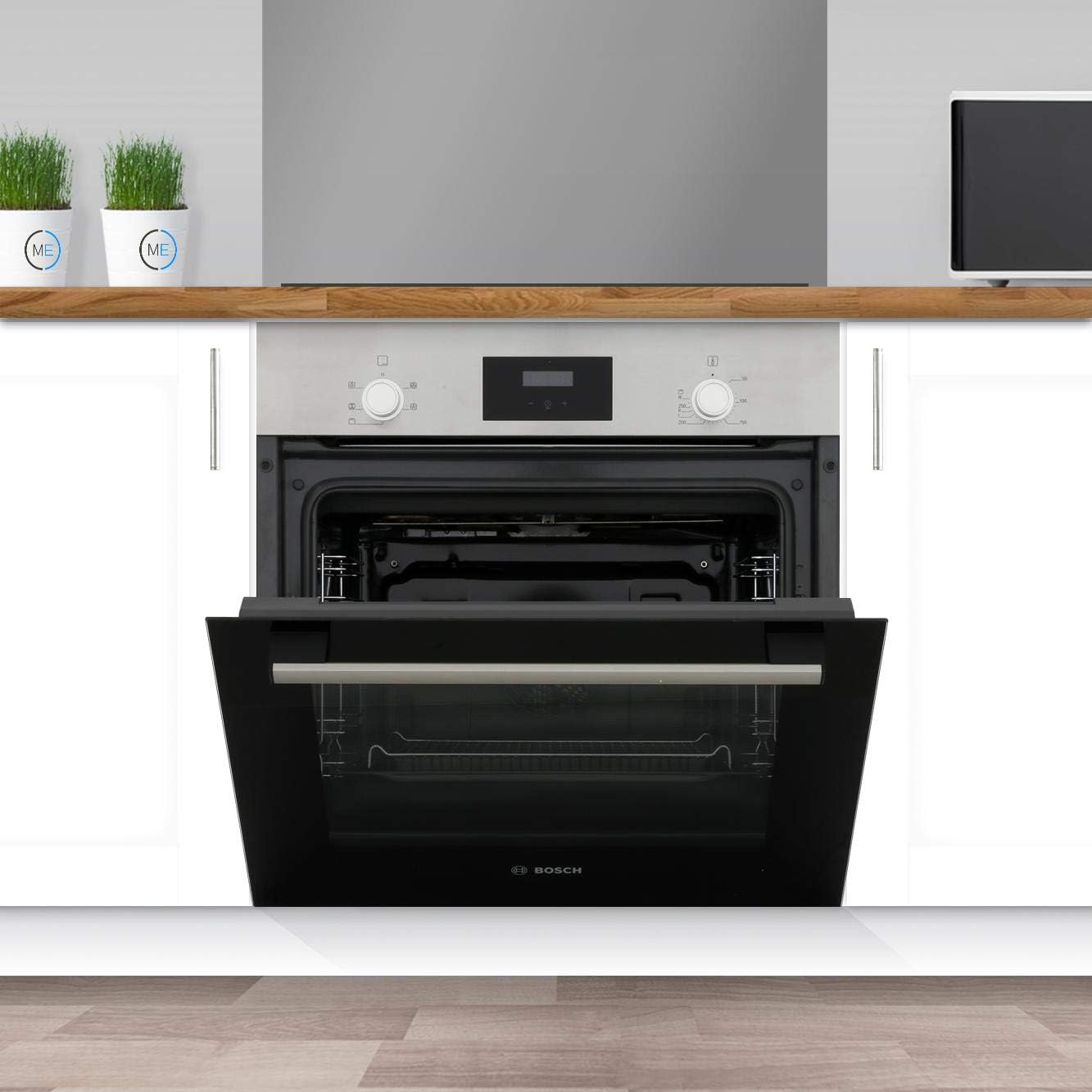 Bosch Series 2 HHF113BR0B Built-in Single Oven, A Rated, Stainless Steel