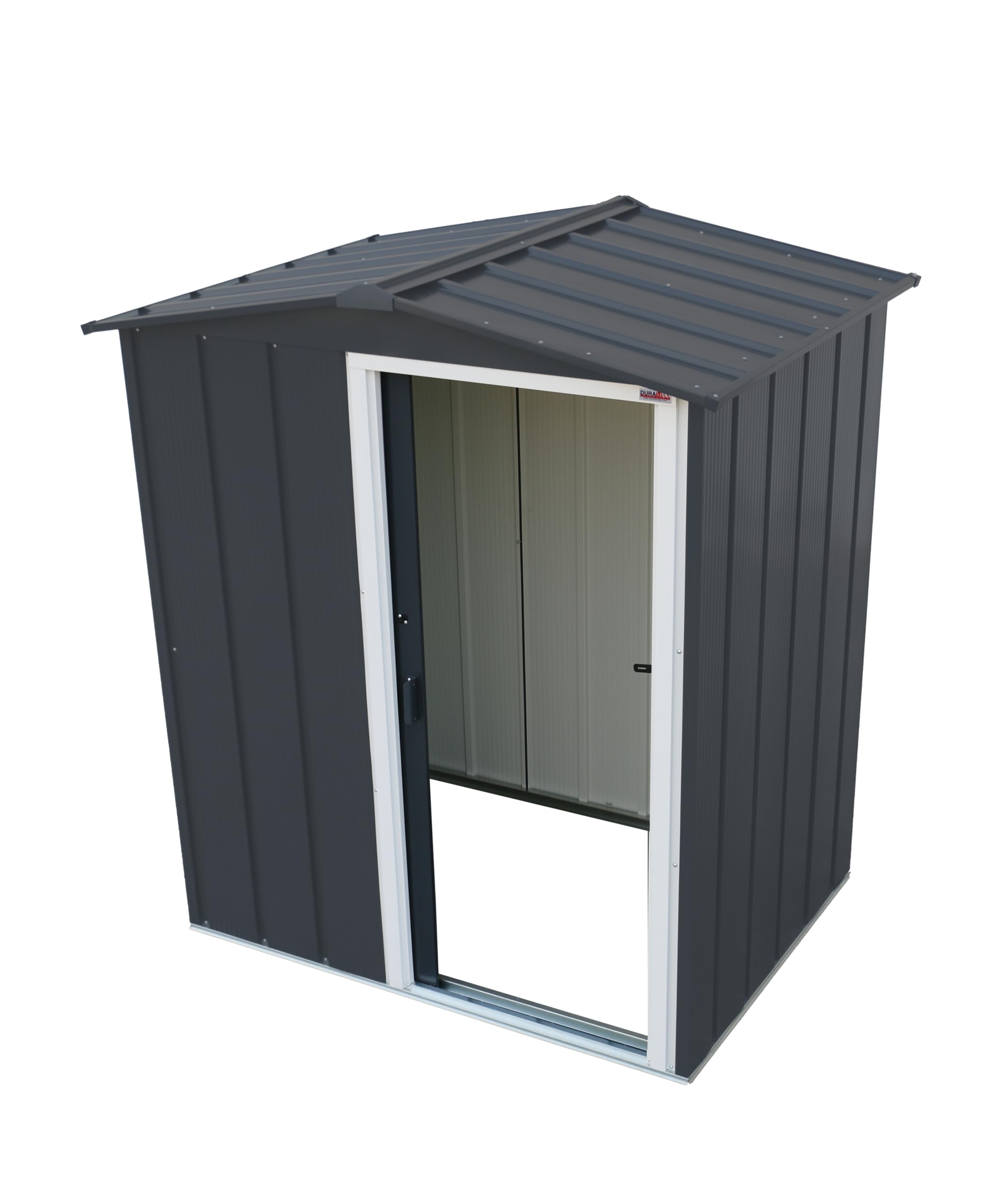 Duramax ECO Metal Garden Shed - 10 x 8 ft (7.80 m2), Galvanized Steel, Anthracite