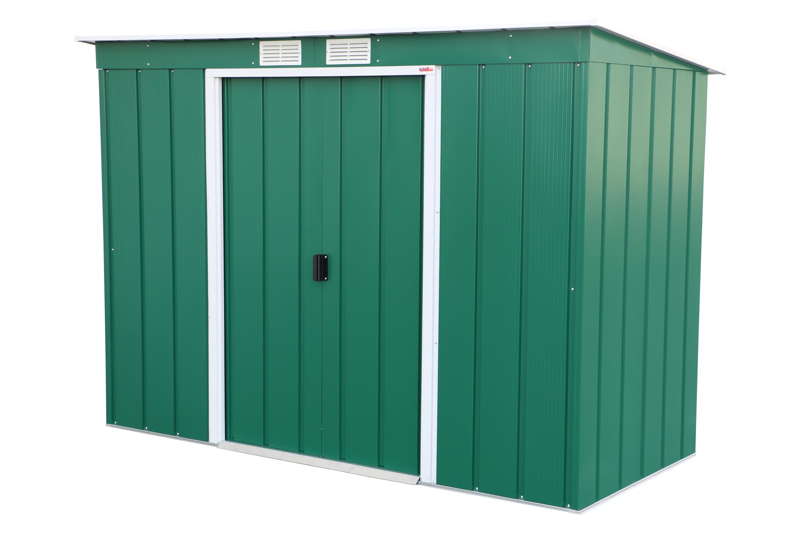 Duramax ECO Metal Garden Shed - 10 x 8 ft (7.80 m2), Galvanized Steel, Anthracite