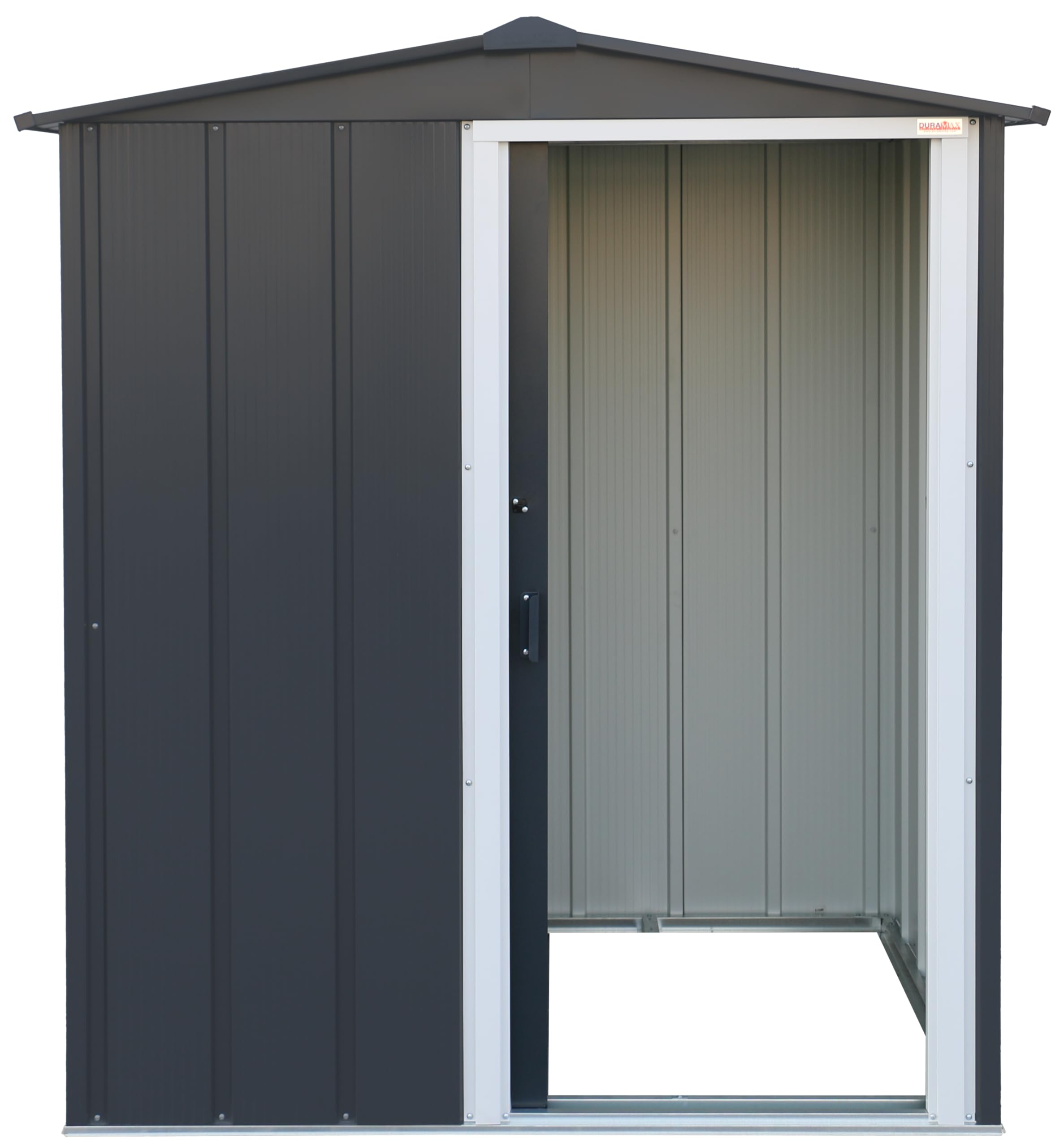 Duramax ECO Metal Garden Shed - 10 x 8 ft (7.80 m2), Galvanized Steel, Anthracite