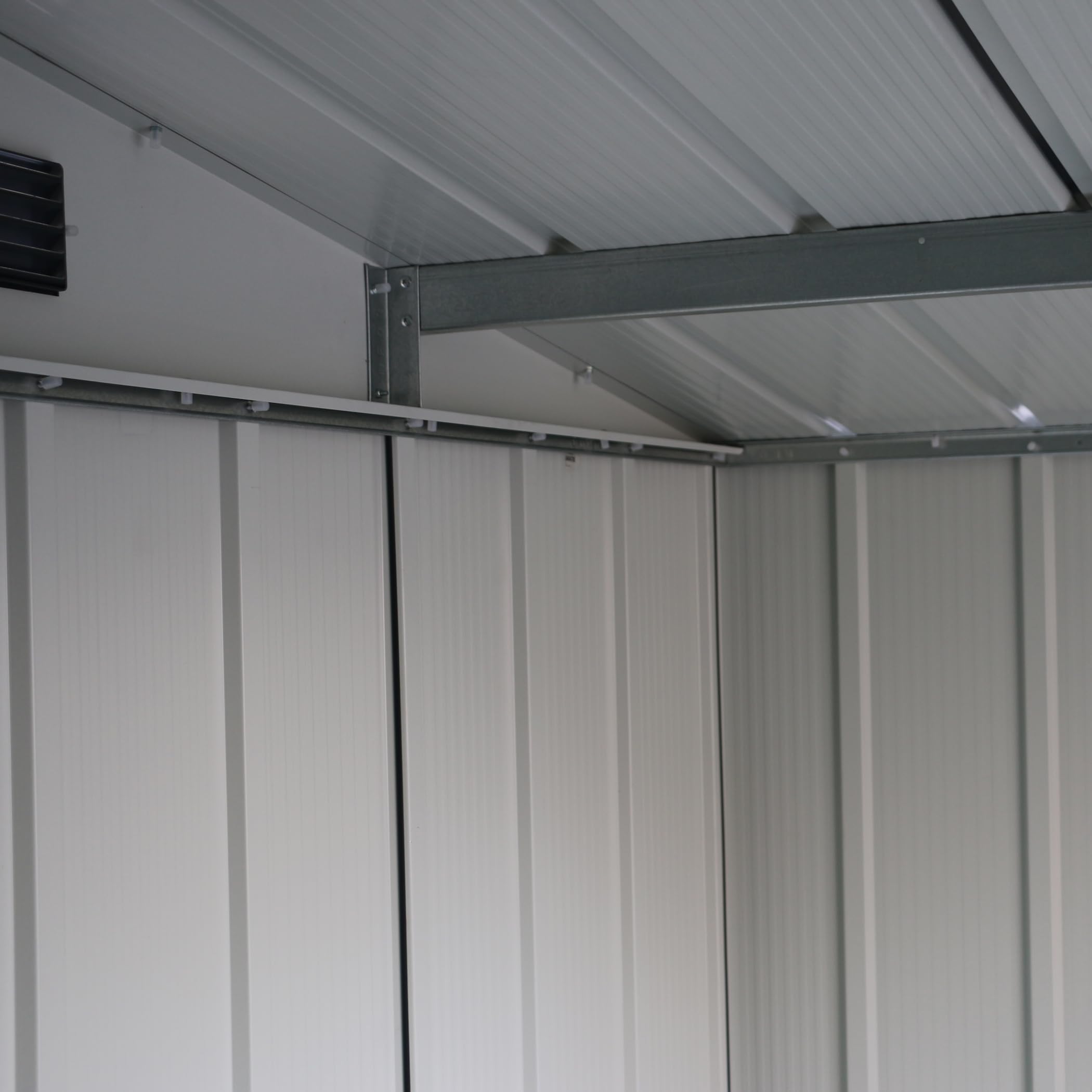 Duramax ECO Metal Garden Shed - 10 x 8 ft (7.80 m2), Galvanized Steel, Anthracite