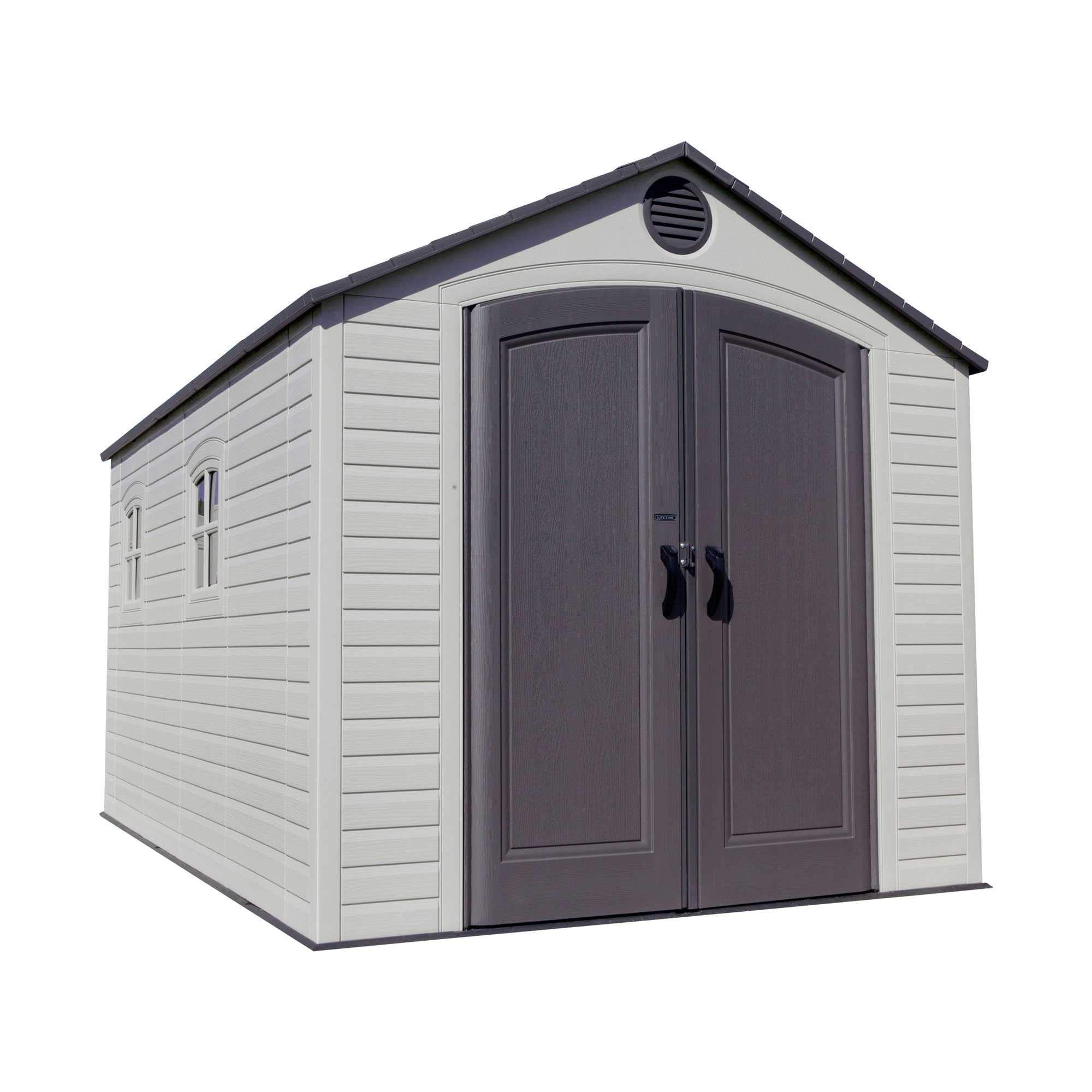 Lifetime 60310 Garden Storage Shed - 7 x 9.5 ft (213 x 289cm), HDPE, Tan