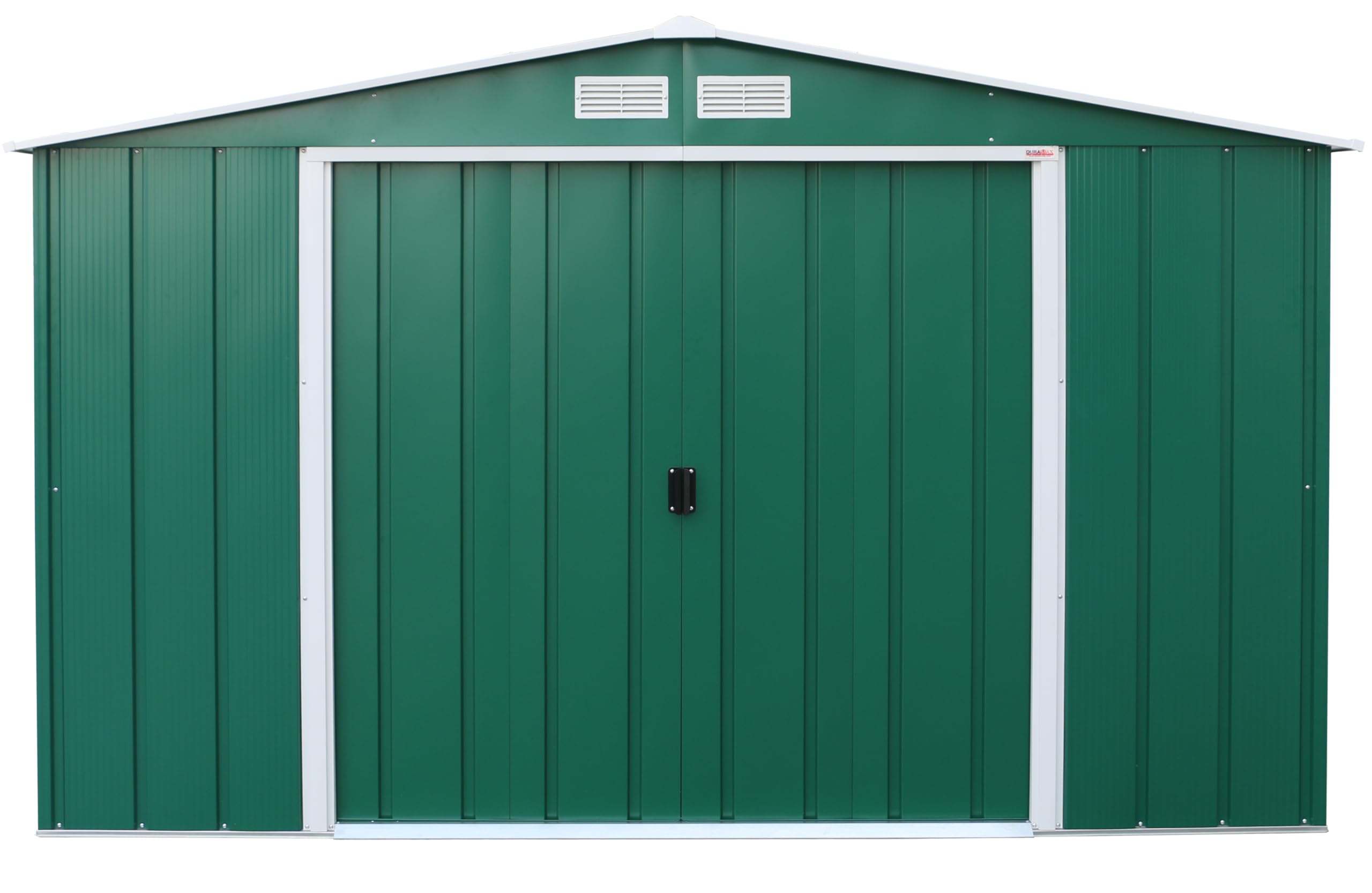 Duramax ECO Metal Garden Shed - 10 x 8 ft (7.80 m2), Galvanized Steel, Anthracite