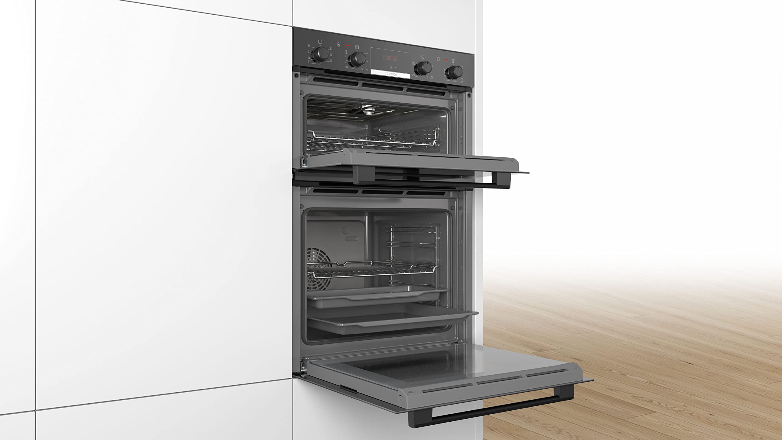 Bosch Series 2 HHF113BR0B Built-in Single Oven, A Rated, Stainless Steel