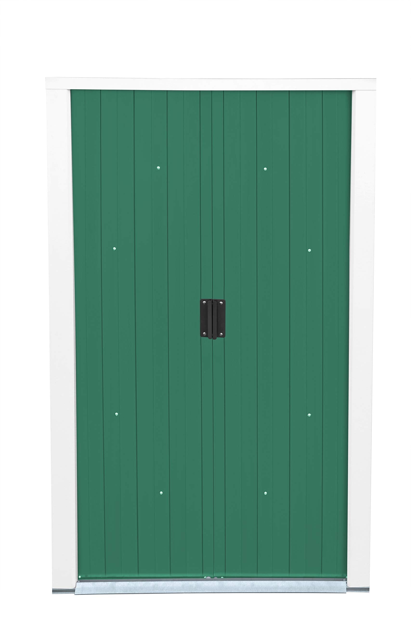 Duramax ECO Metal Garden Shed - 10 x 8 ft (7.80 m2), Galvanized Steel, Anthracite