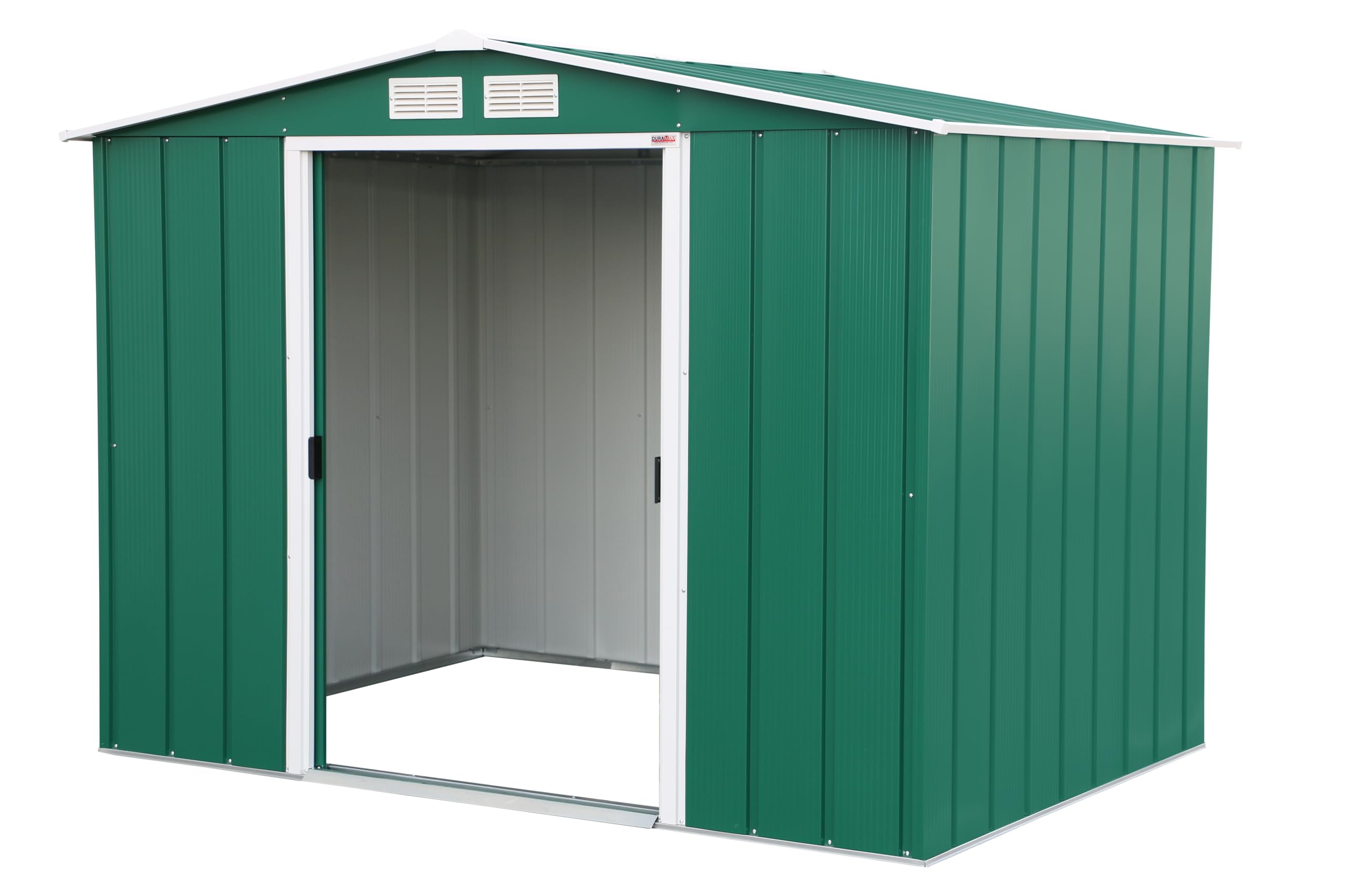 Duramax ECO Metal Garden Shed - 10 x 8 ft (7.80 m2), Galvanized Steel, Anthracite