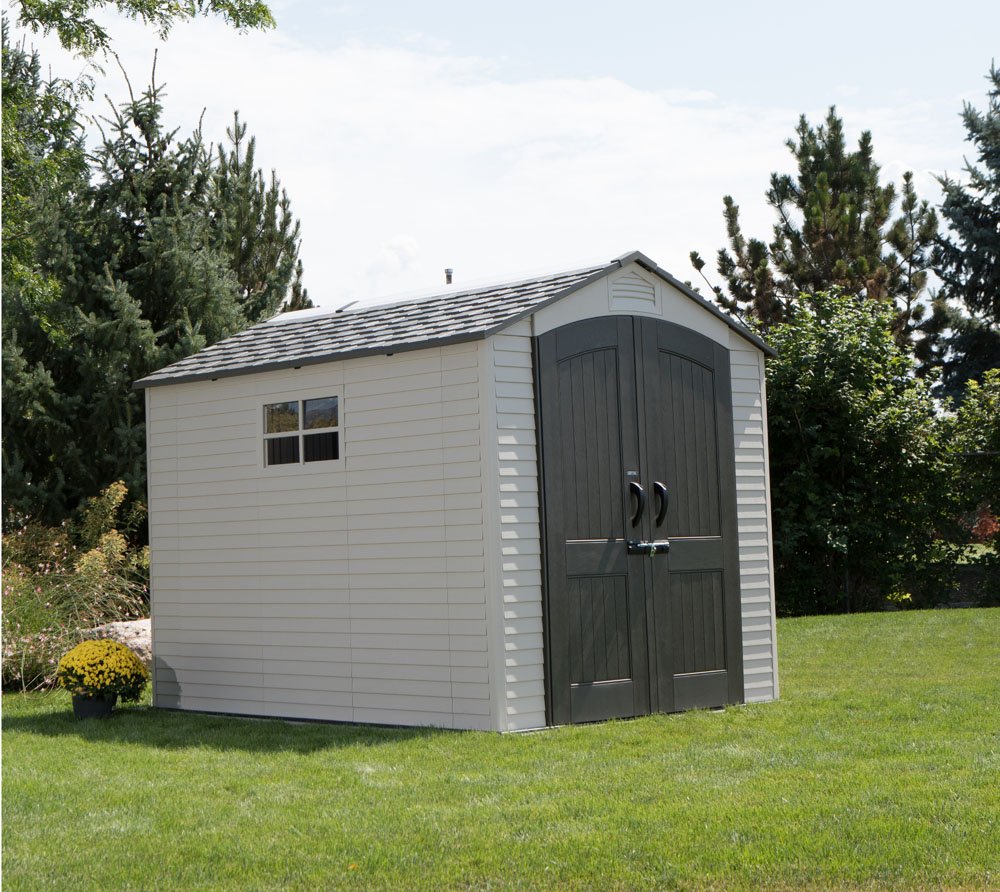 Lifetime 60310 Garden Storage Shed - 7 x 9.5 ft (213 x 289cm), HDPE, Tan