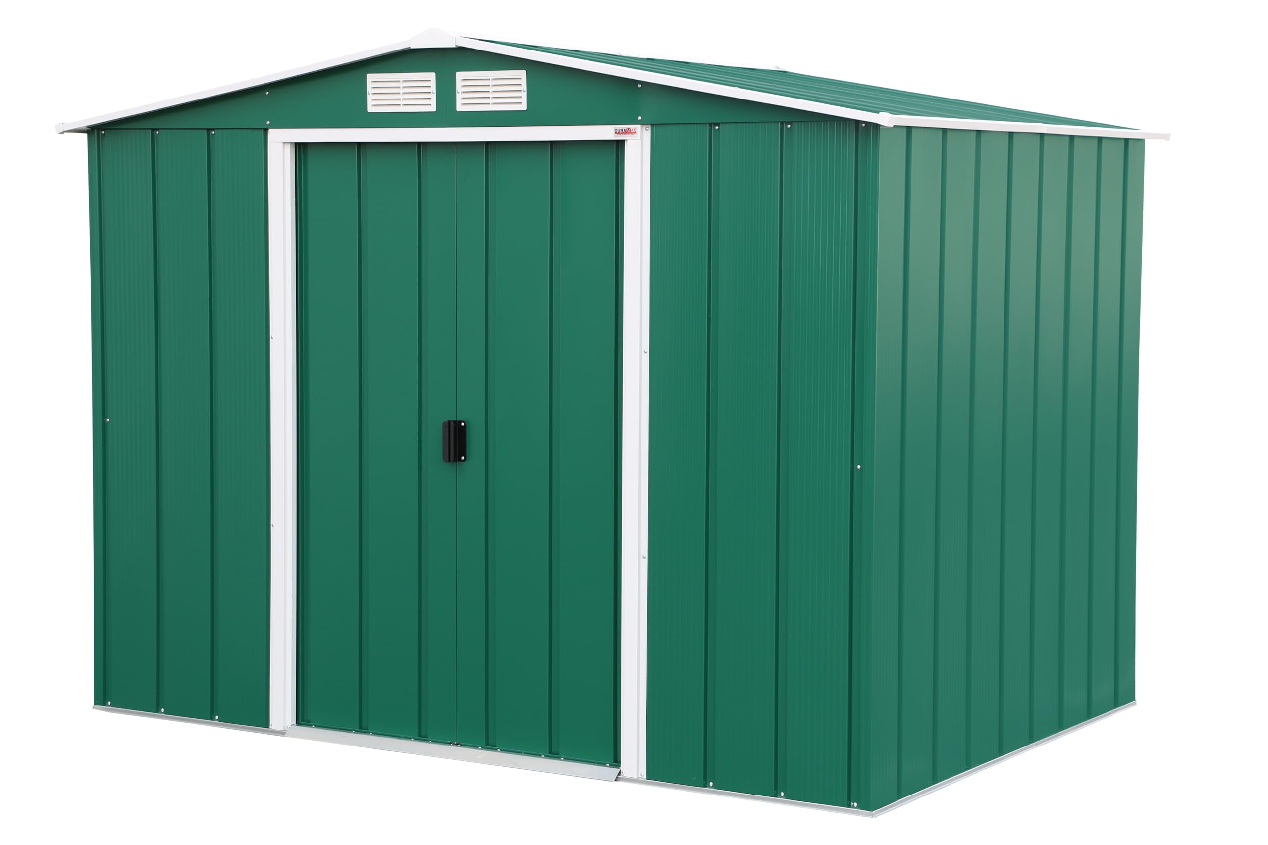 Duramax ECO Metal Garden Shed - 10 x 8 ft (7.80 m2), Galvanized Steel, Anthracite