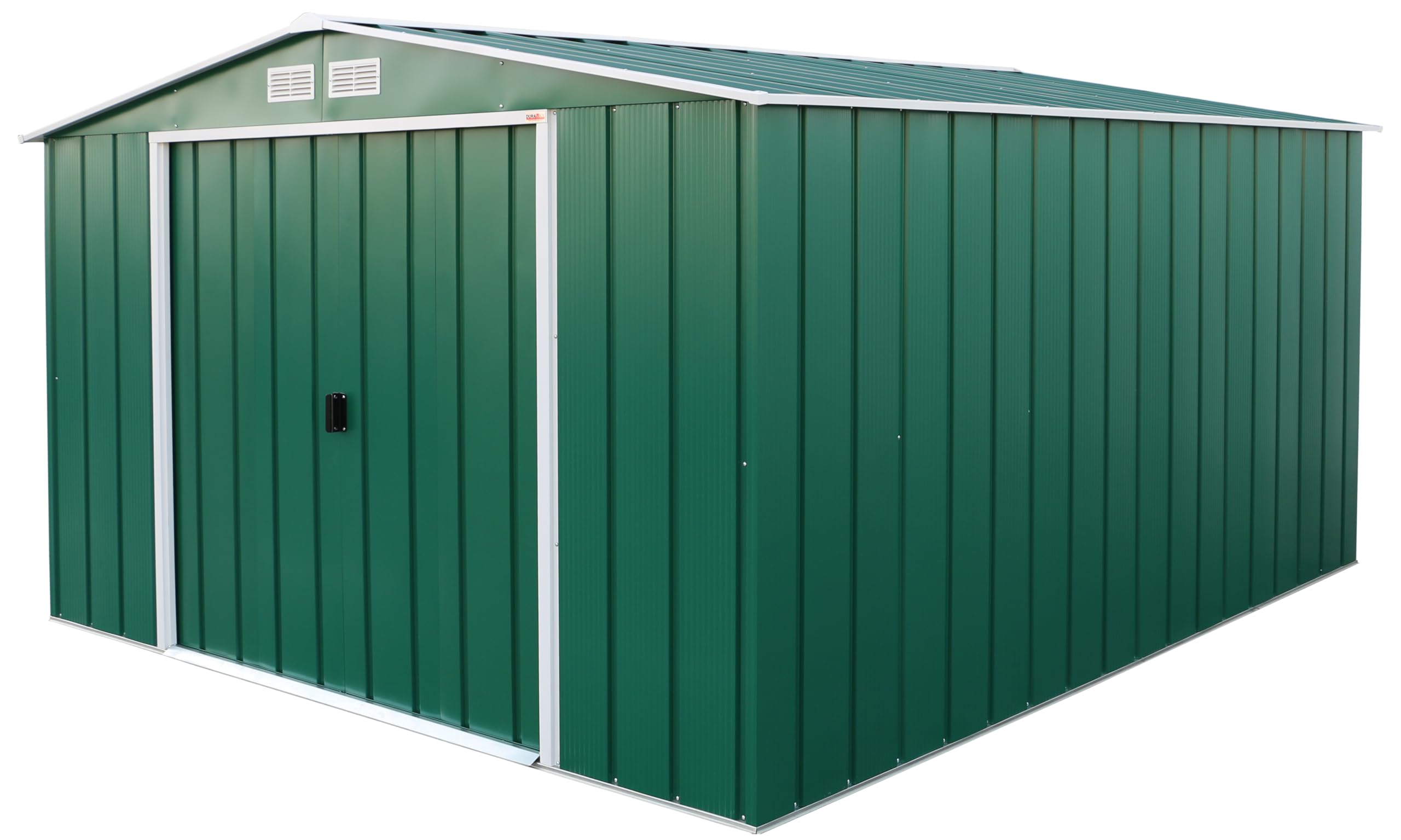 Duramax ECO Metal Garden Shed - 10 x 8 ft (7.80 m2), Galvanized Steel, Anthracite
