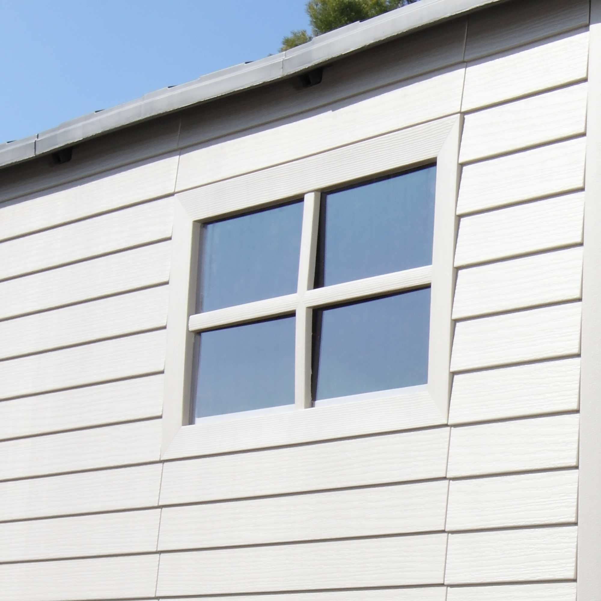 Lifetime 60310 Garden Storage Shed - 7 x 9.5 ft (213 x 289cm), HDPE, Tan