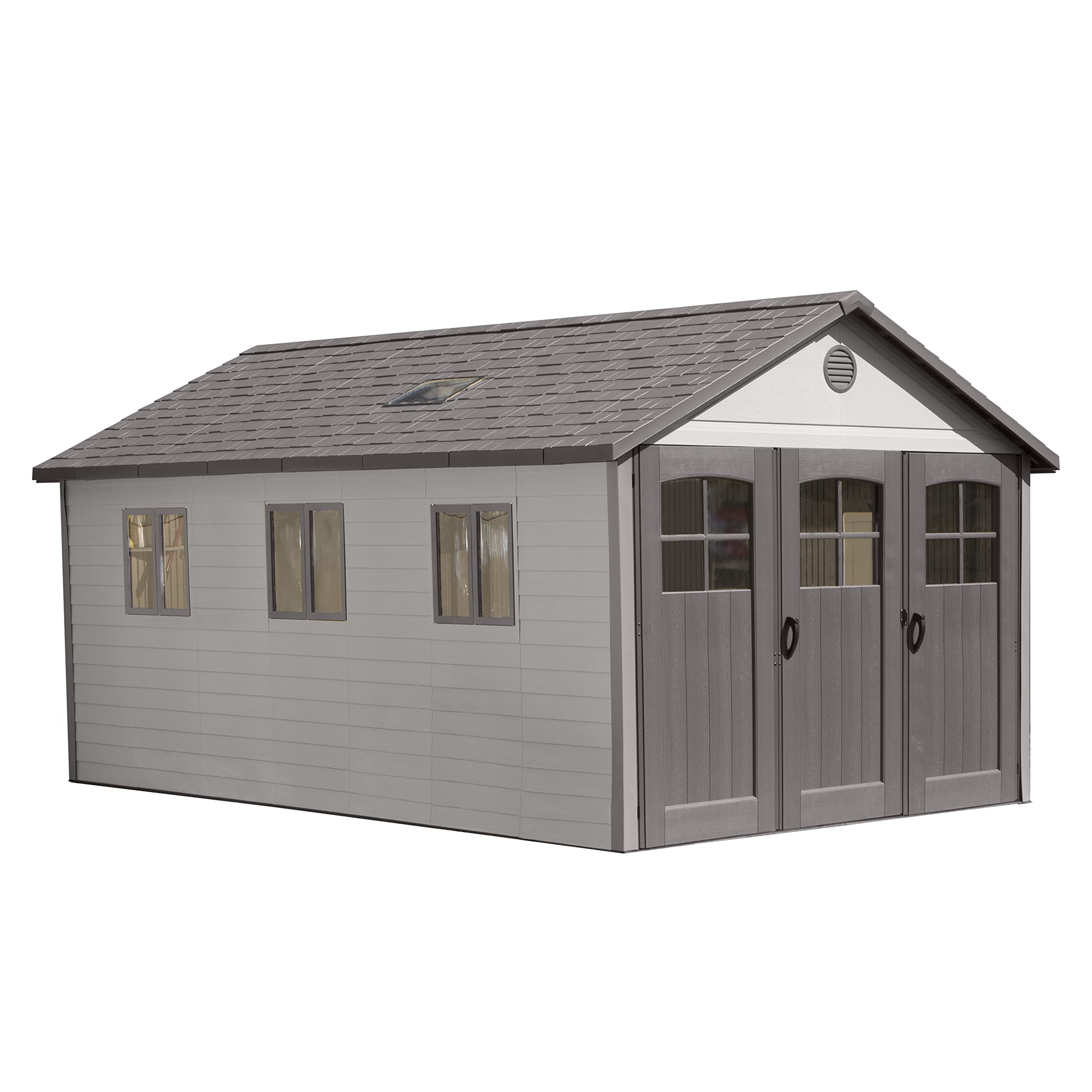 Lifetime 60310 Garden Storage Shed - 7 x 9.5 ft (213 x 289cm), HDPE, Tan
