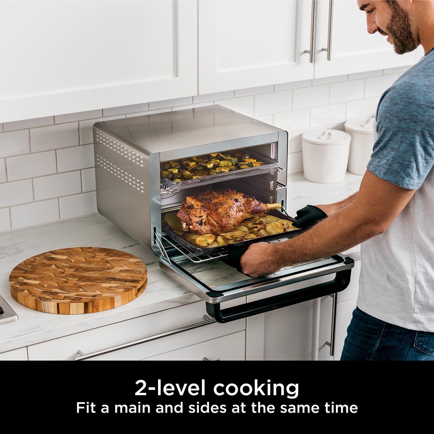 Ninja Foodi Countertop Oven - 10-in-1 Multifunction, Silver/Black