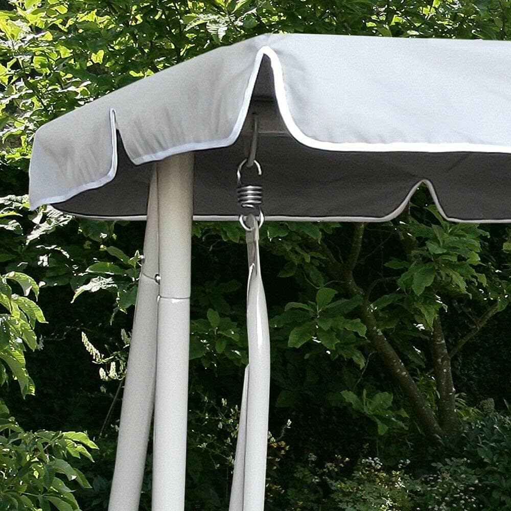 Garden Store Direct Somerset Swing Chair, 3-Seater - Hammock Bench, Grey