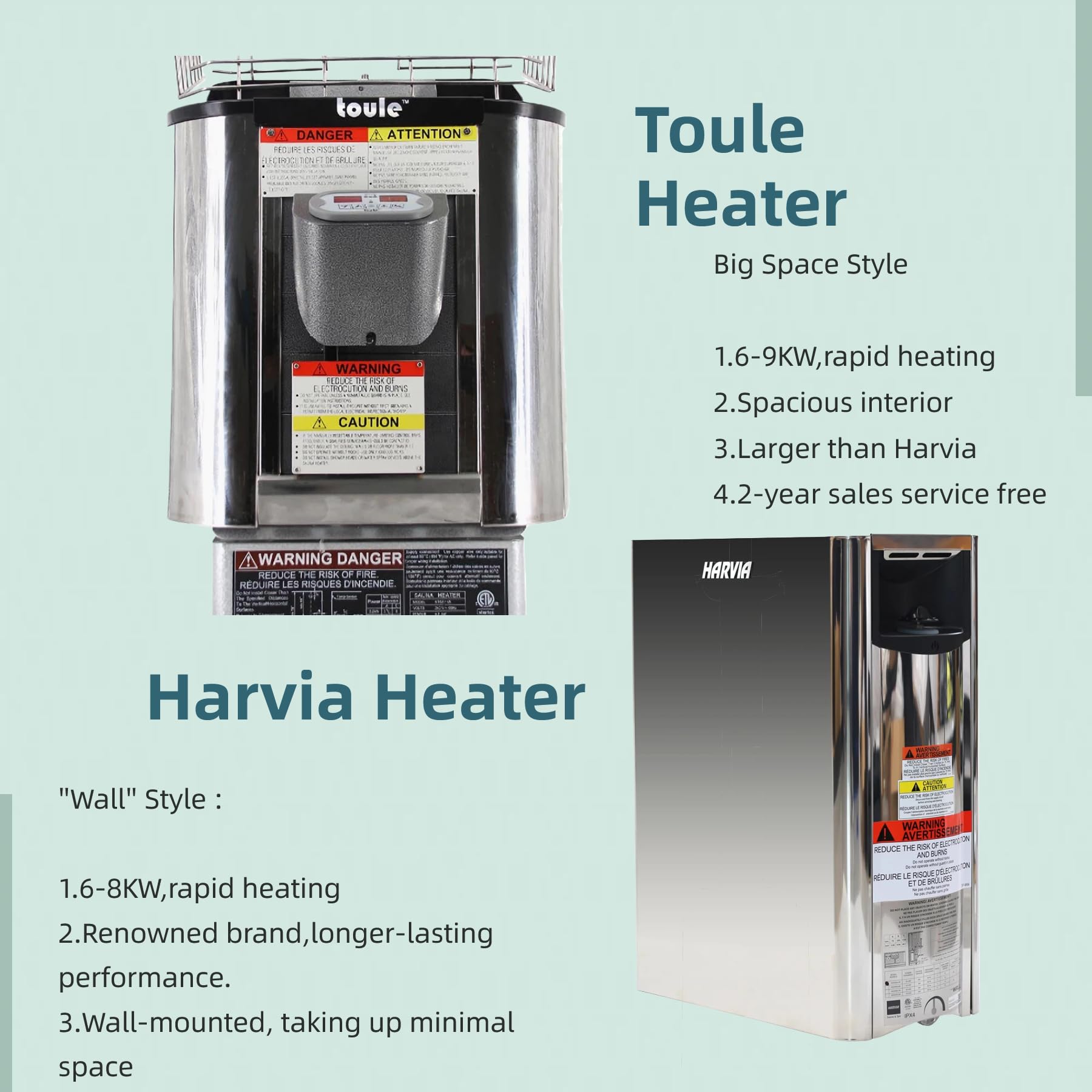 AURGOD Outdoor Sauna, 2-8 Person - Canadian Red Cedar, Wood-Burning or Electric Harvia Heater