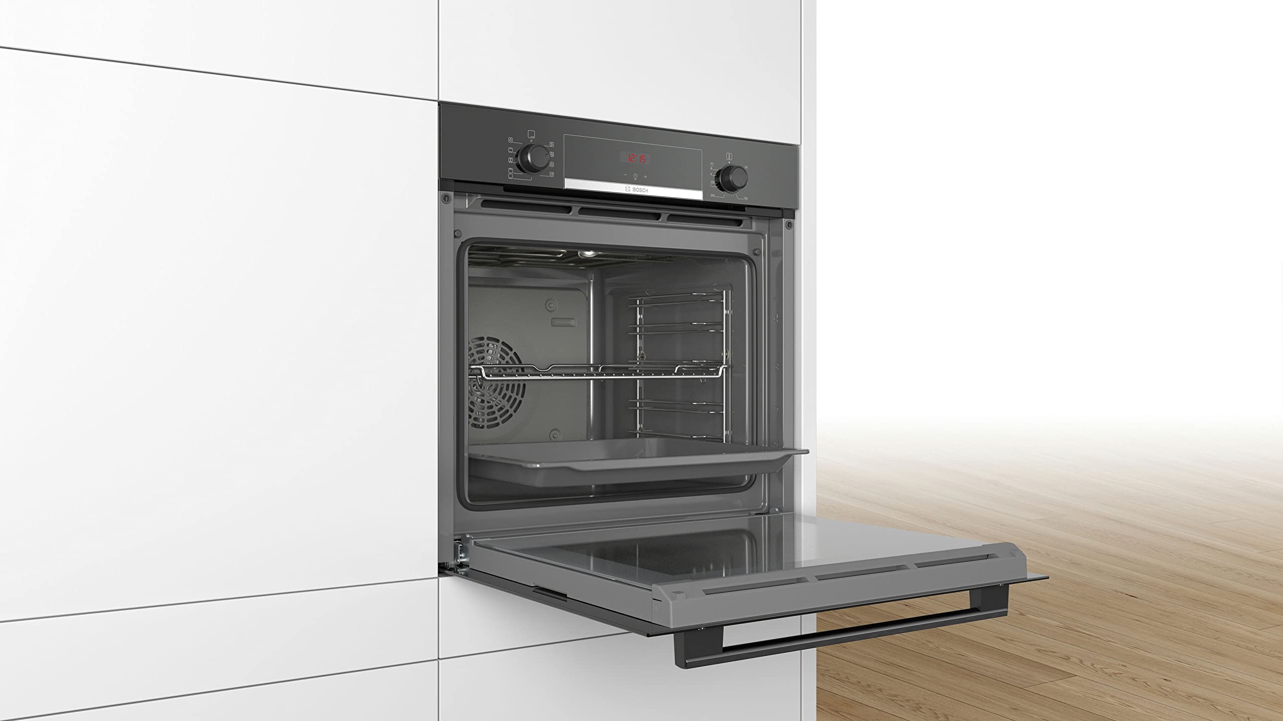 Bosch Series 2 HHF113BR0B Built-in Single Oven, A Rated, Stainless Steel