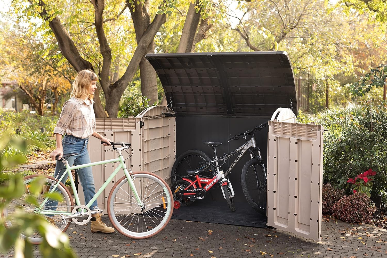 Keter Store It Out Ultra Garden Storage Shed - 177 x 113 x 134cm, Beige/Brown