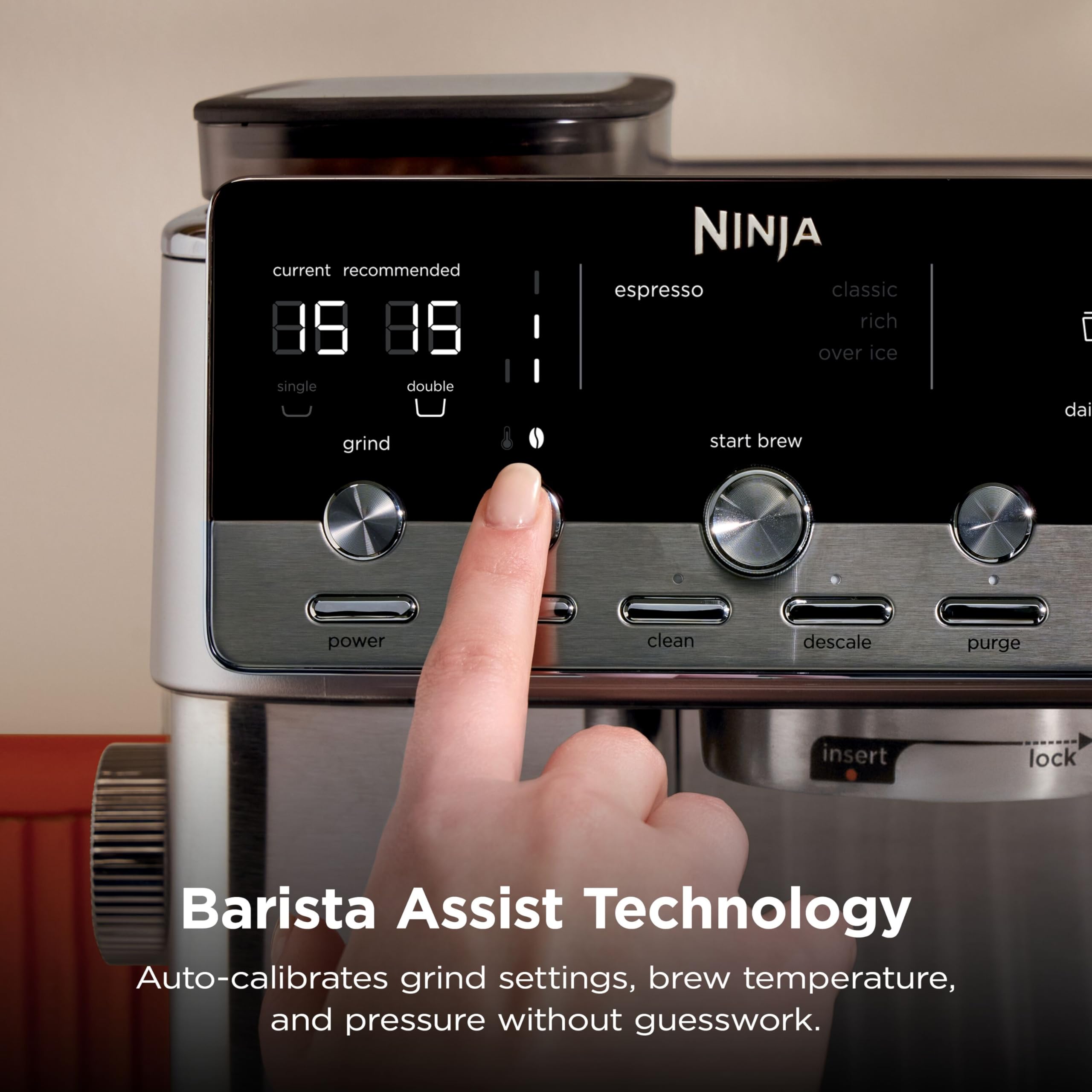 Ninja Luxe Premier Coffee Machine - 3-in-1 Espresso/Cold Brew/Filter, Black